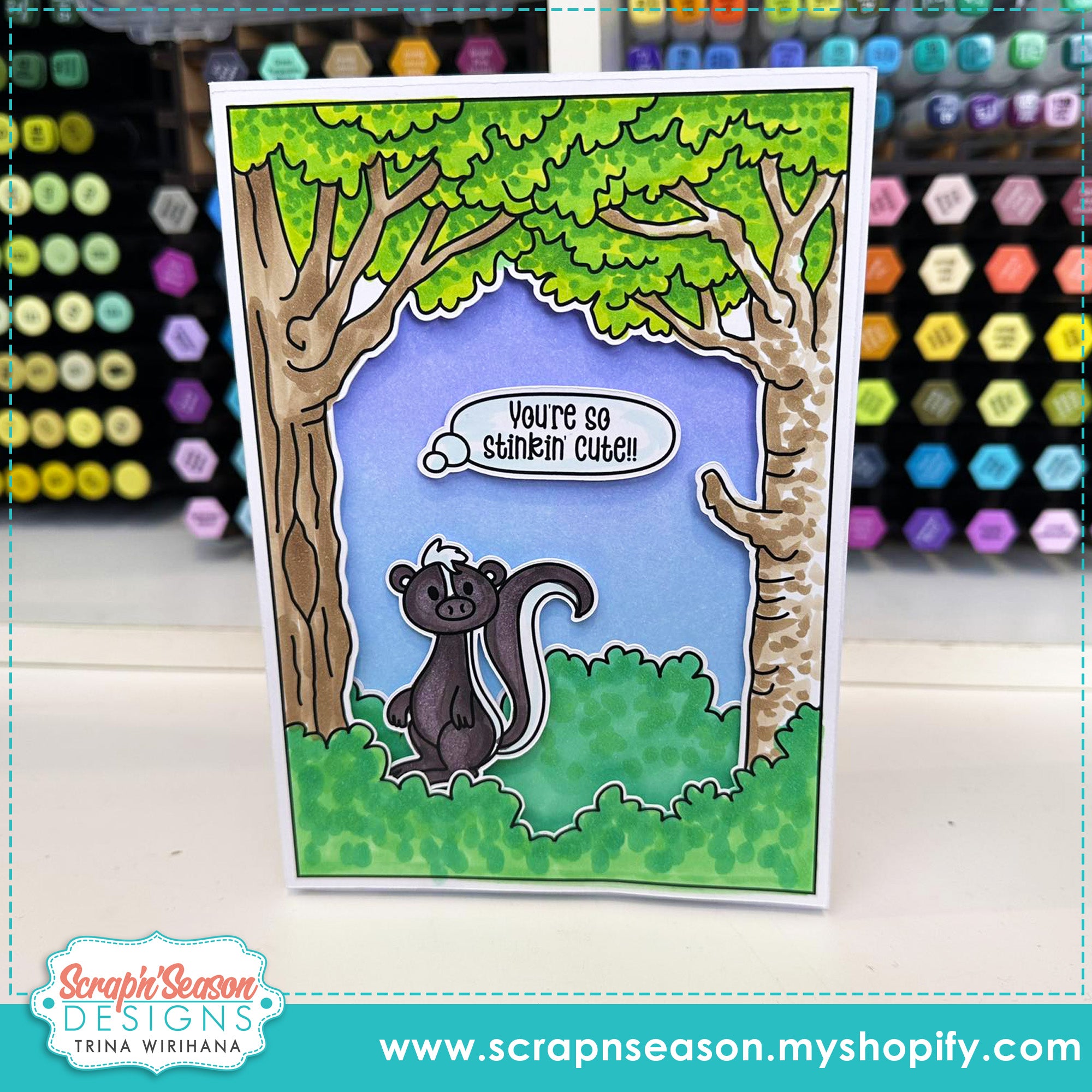 DL - Print, Cut, and Colour - Scene Maker - Forest