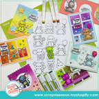 Print, Cut, and Colour - Cuties Collection 1