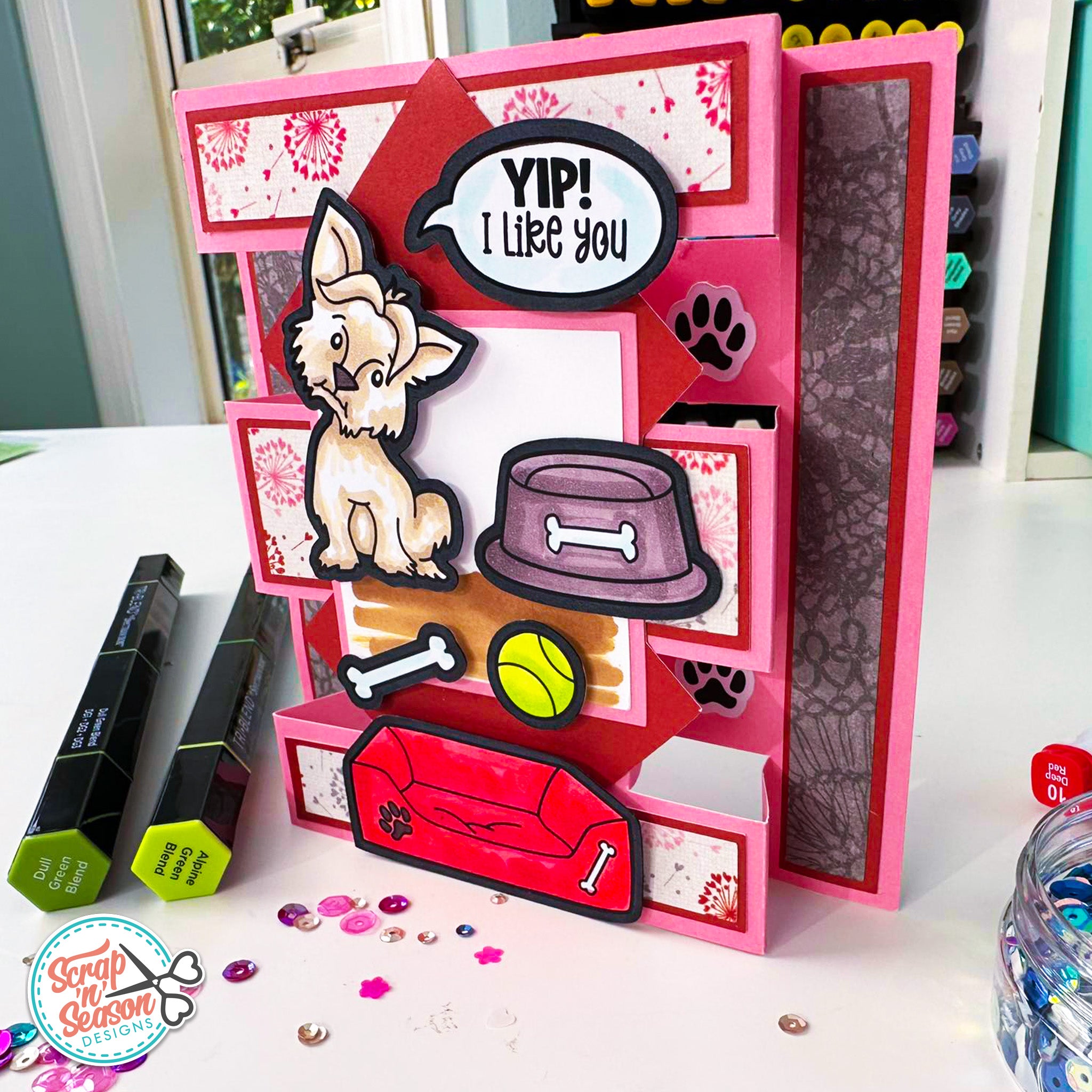 DL - Print, Cut, and Colour - Perfect Puppies