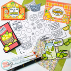 Print, Cut, and Colour - Lemon Basket