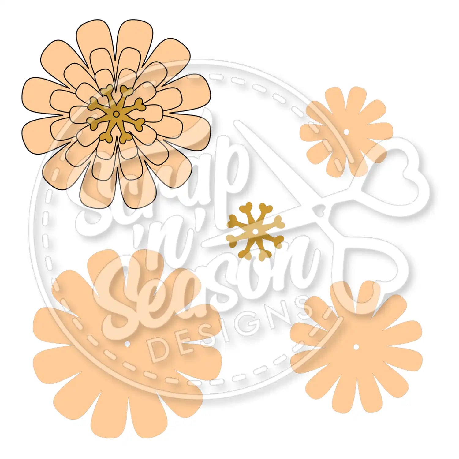 Digital Download - SVG - Flower B