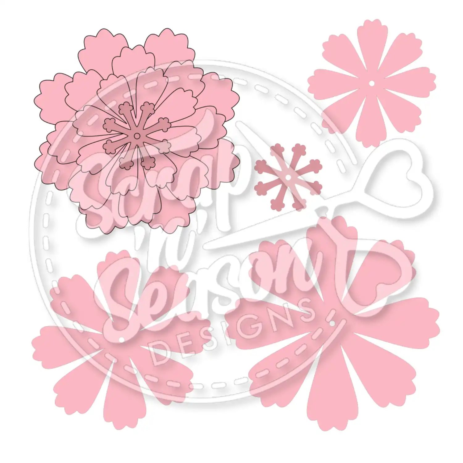Digital Download - SVG - Flower E