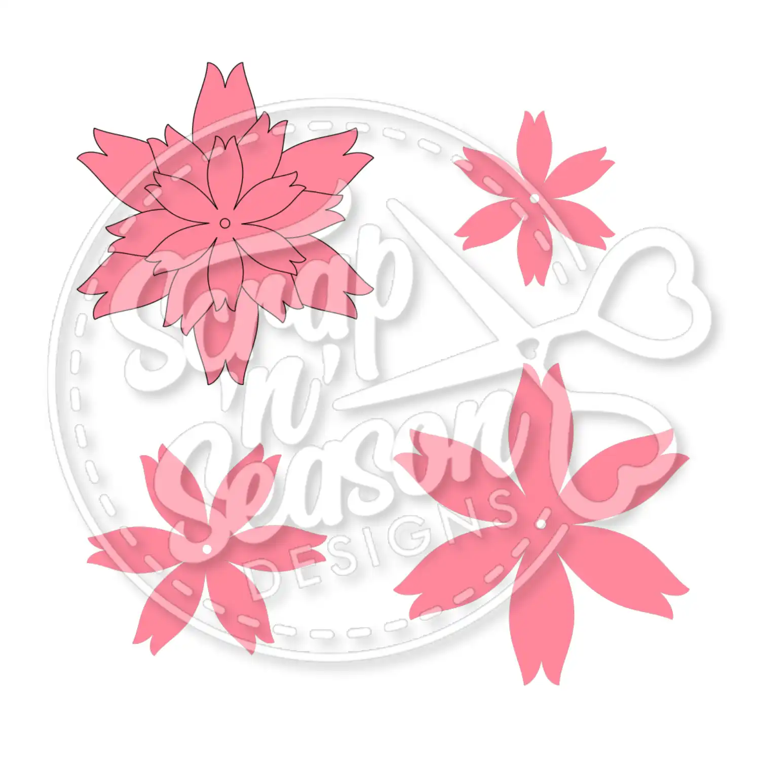 Digital Download - SVG - Flower F