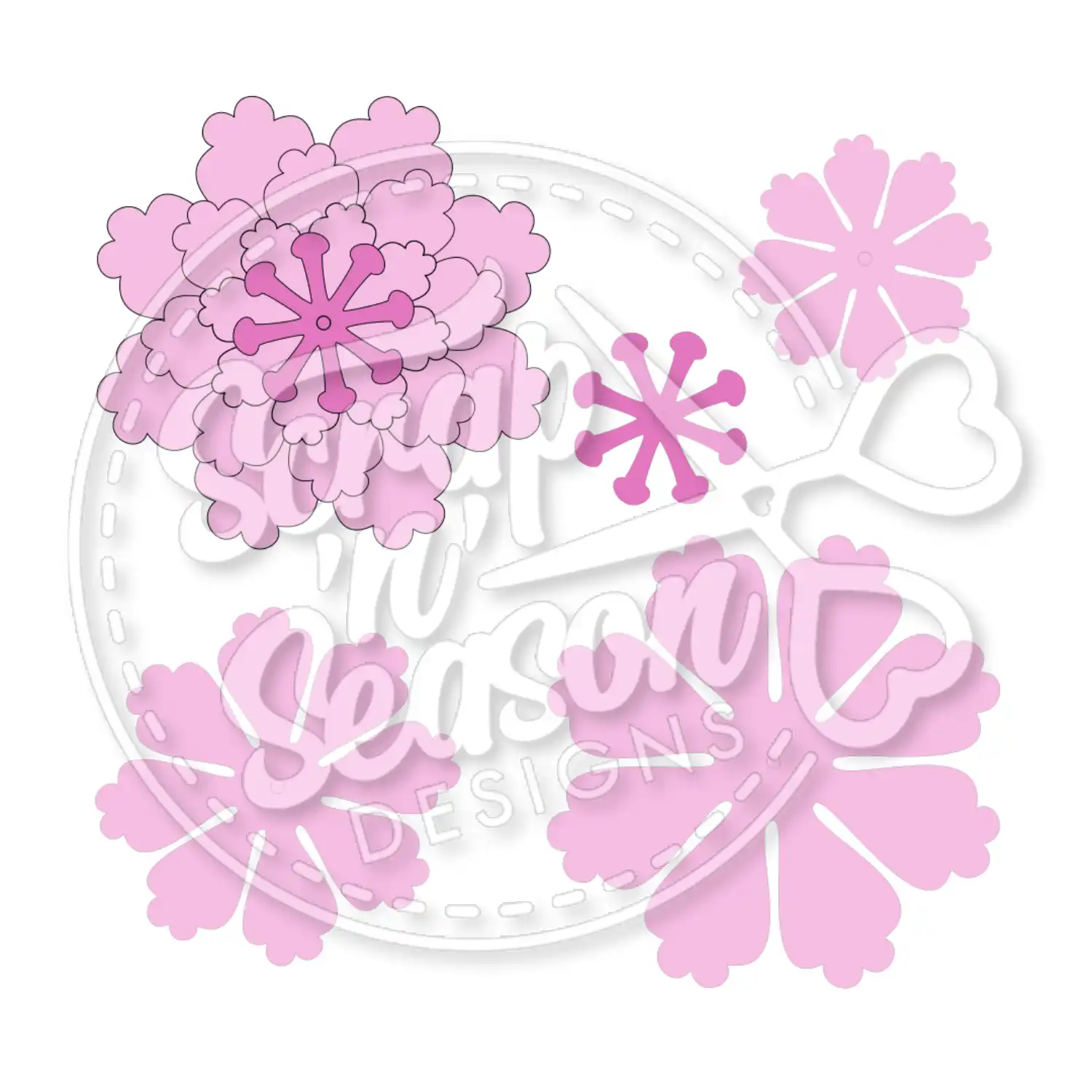 Digital Download - SVG - Flower H