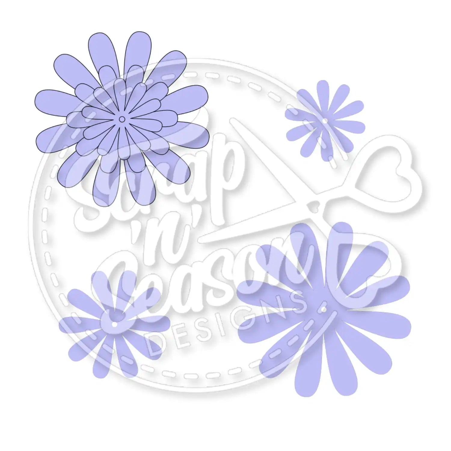 Digital Download - SVG - Flower K