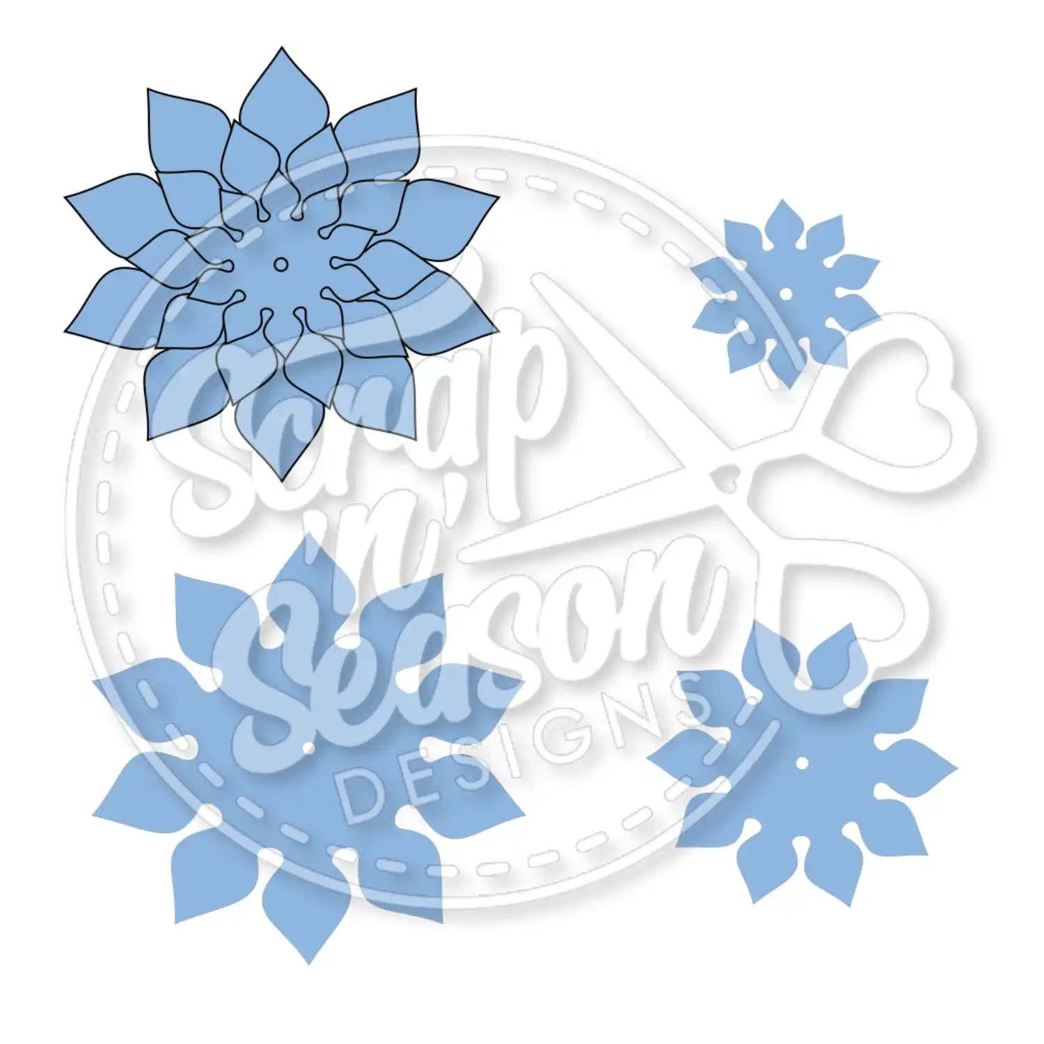 Digital Download - SVG - Flower M