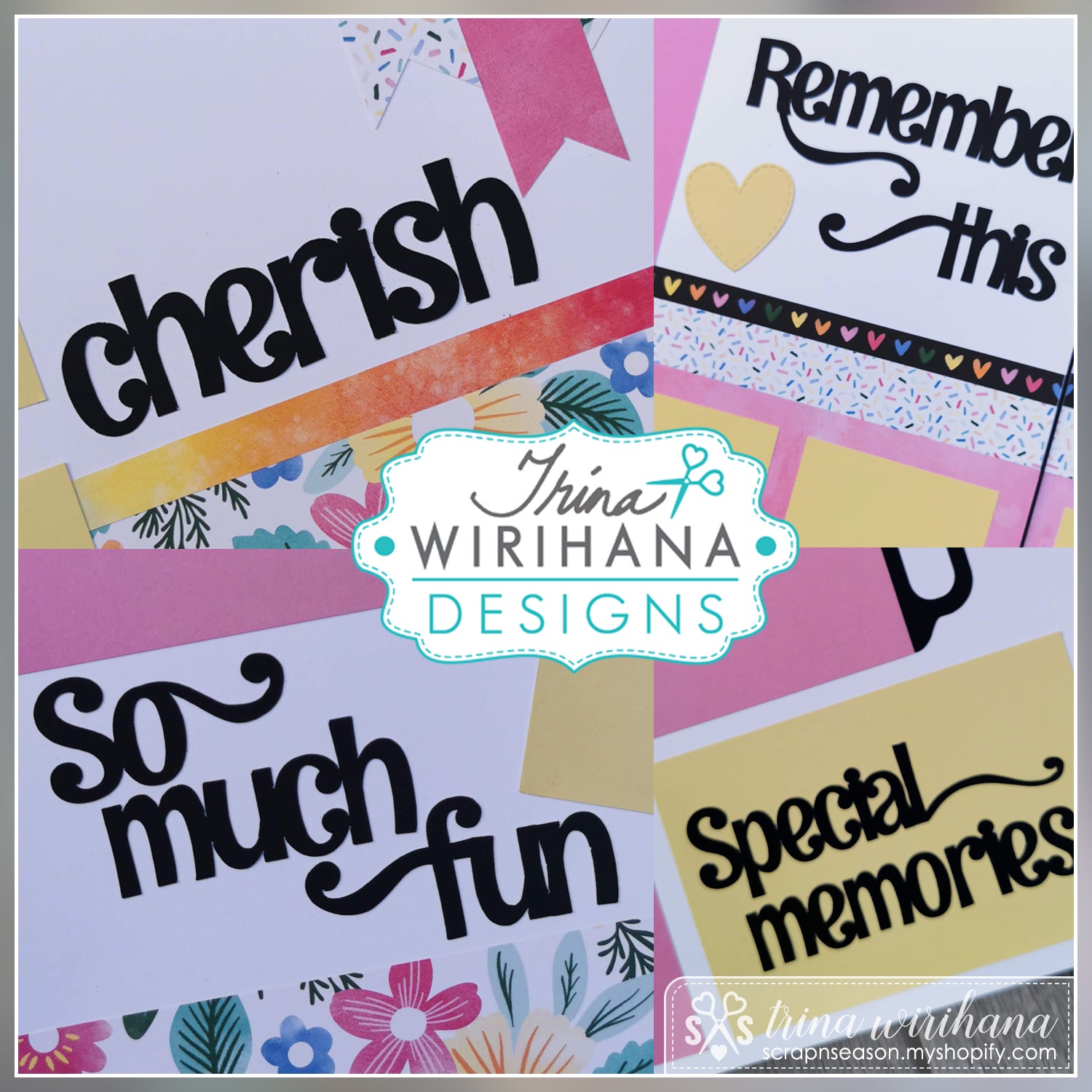 DL Scrapbook Workshop - Celebrate Today Girl Titles (SVG)