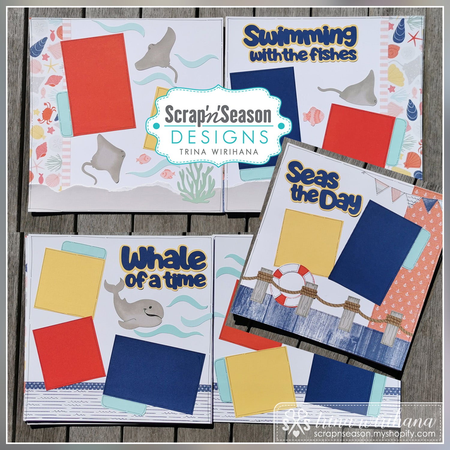 DL Scrapbook Workshop - Seas the Day Titles (SVG)