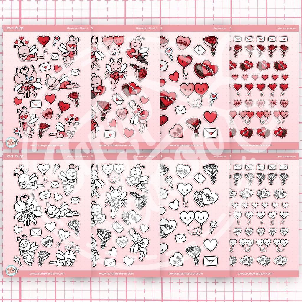 Love Bugs Print & Cut Pack