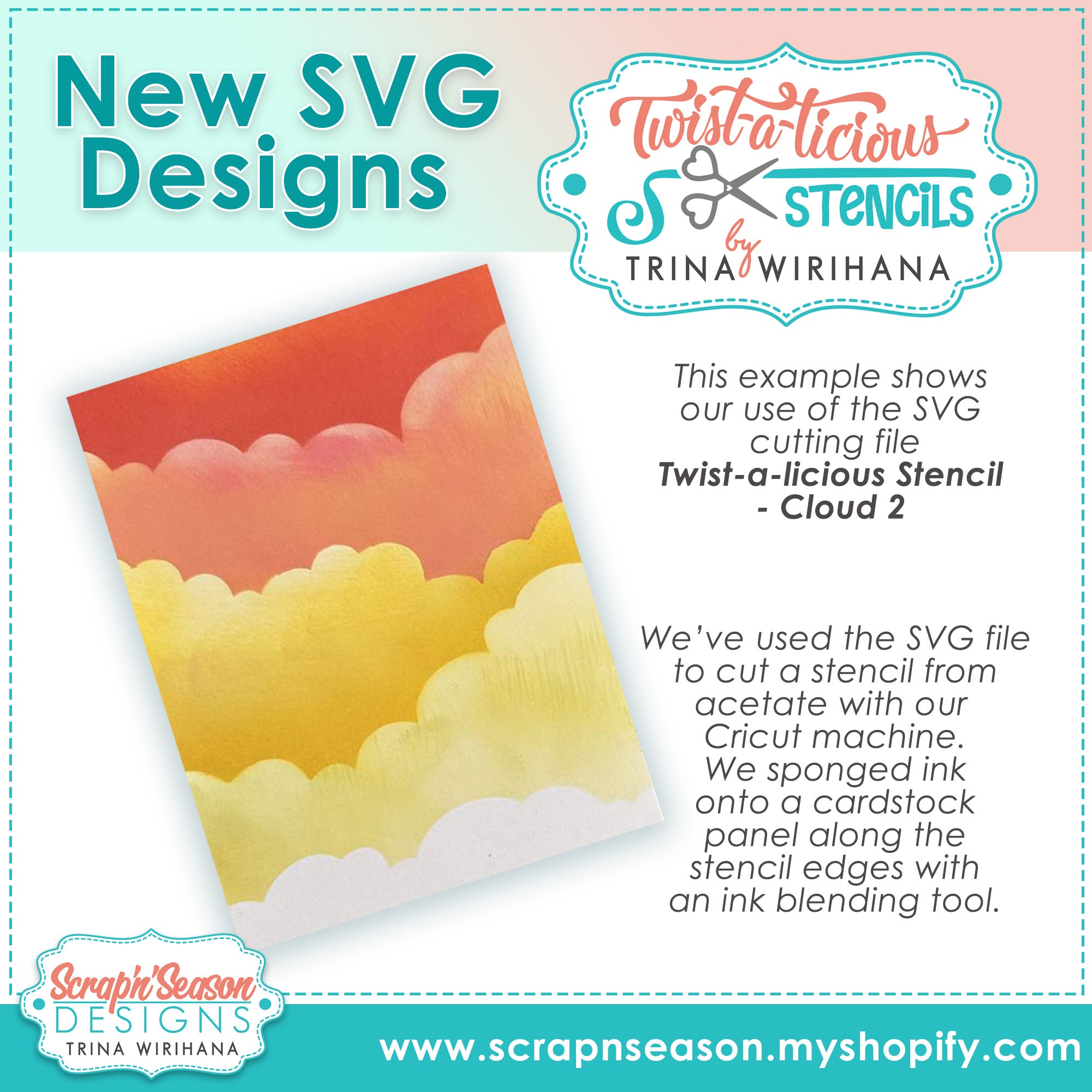 DL - Twist-a-licious Stencil - Cloud 2
