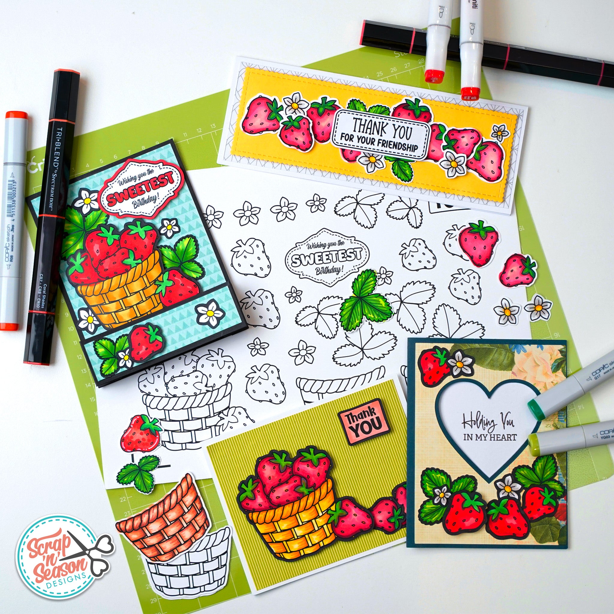 Print and Cut - Strawberry Basket