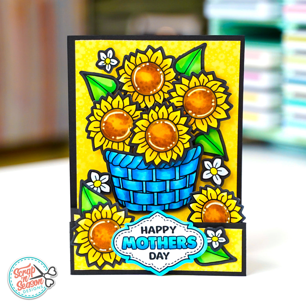 Print and Cut - Sunflower Basket