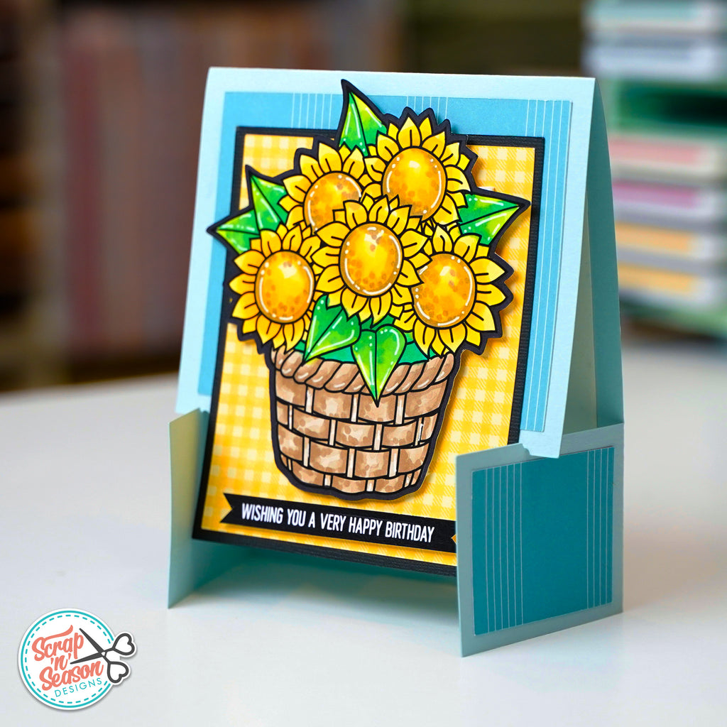 Print and Cut - Sunflower Basket