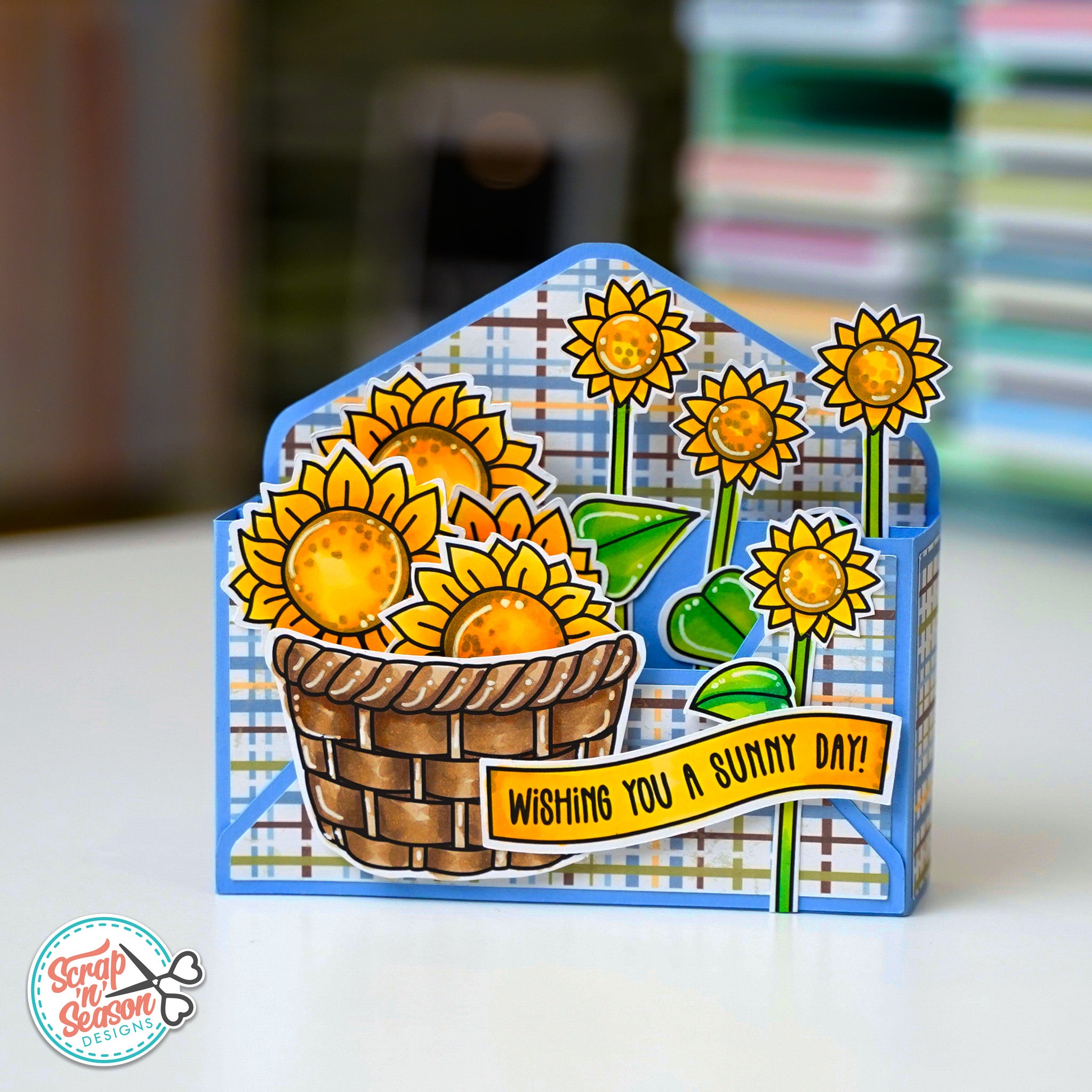 Print and Cut - Sunflower Basket
