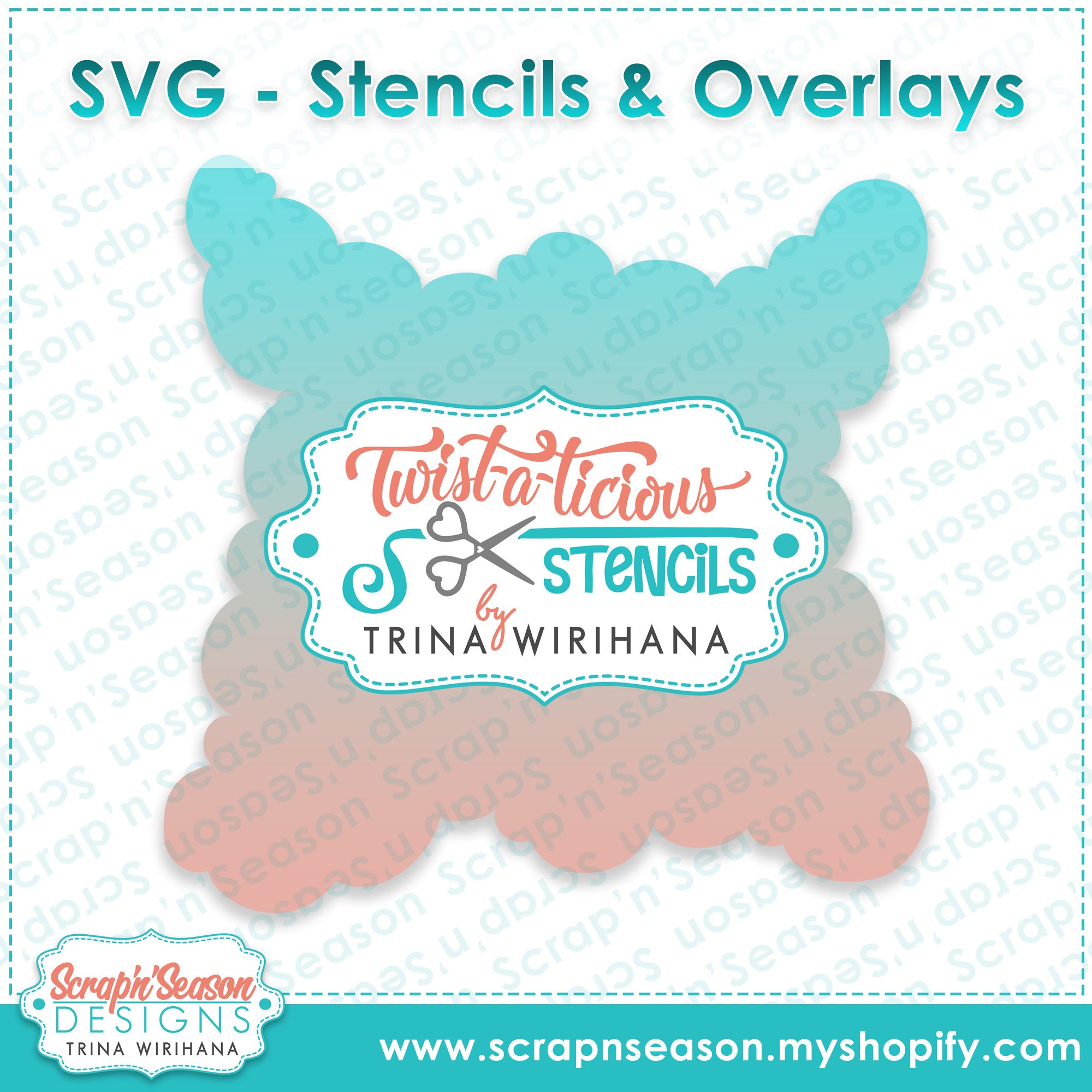 DL - Twist-a-licious Stencil - Cloud 1
