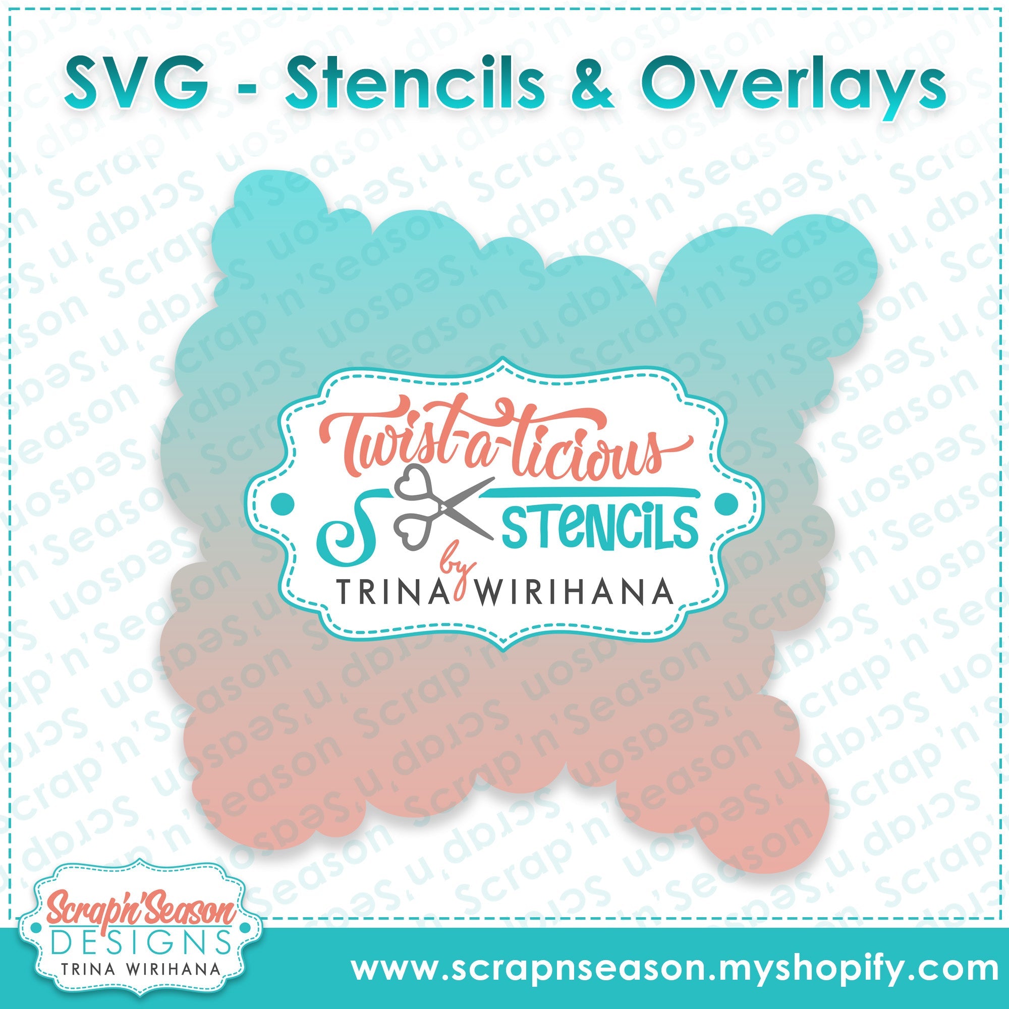 DL - Twist-a-licious Stencil - Cloud 2