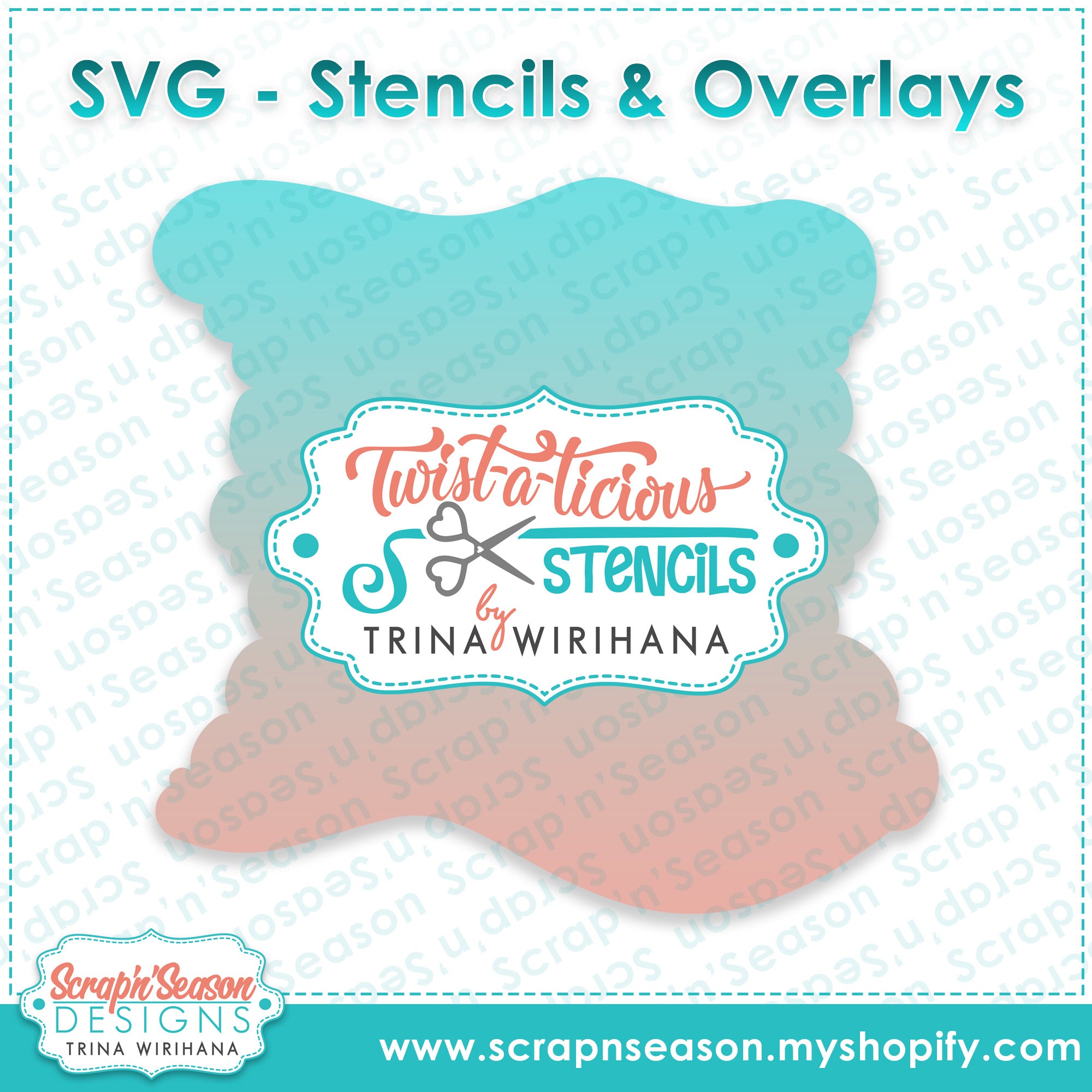 Twist-a-licious Stencil - Cloud 3
