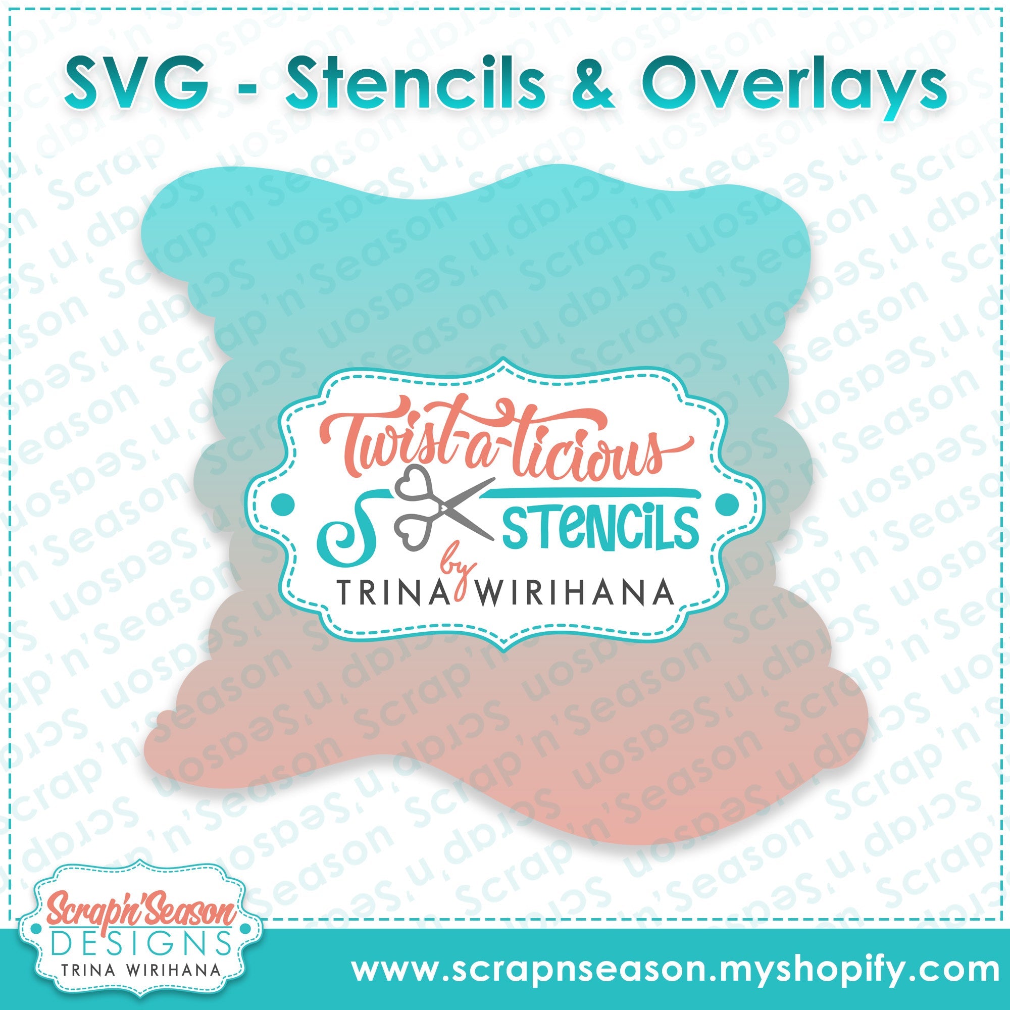 DL - Twist-a-licious Stencil - Cloud 3