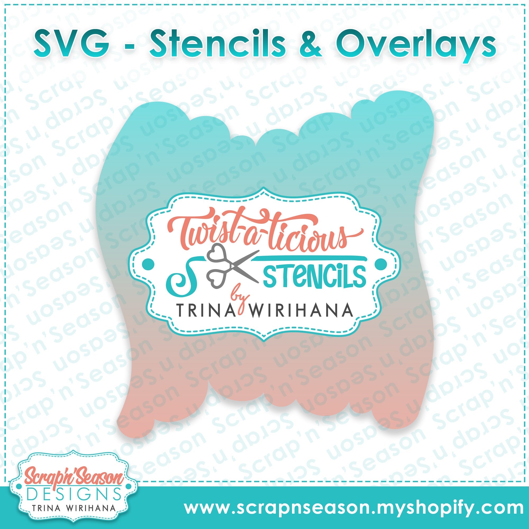DL - Twist-a-licious Stencil - Cloud 4