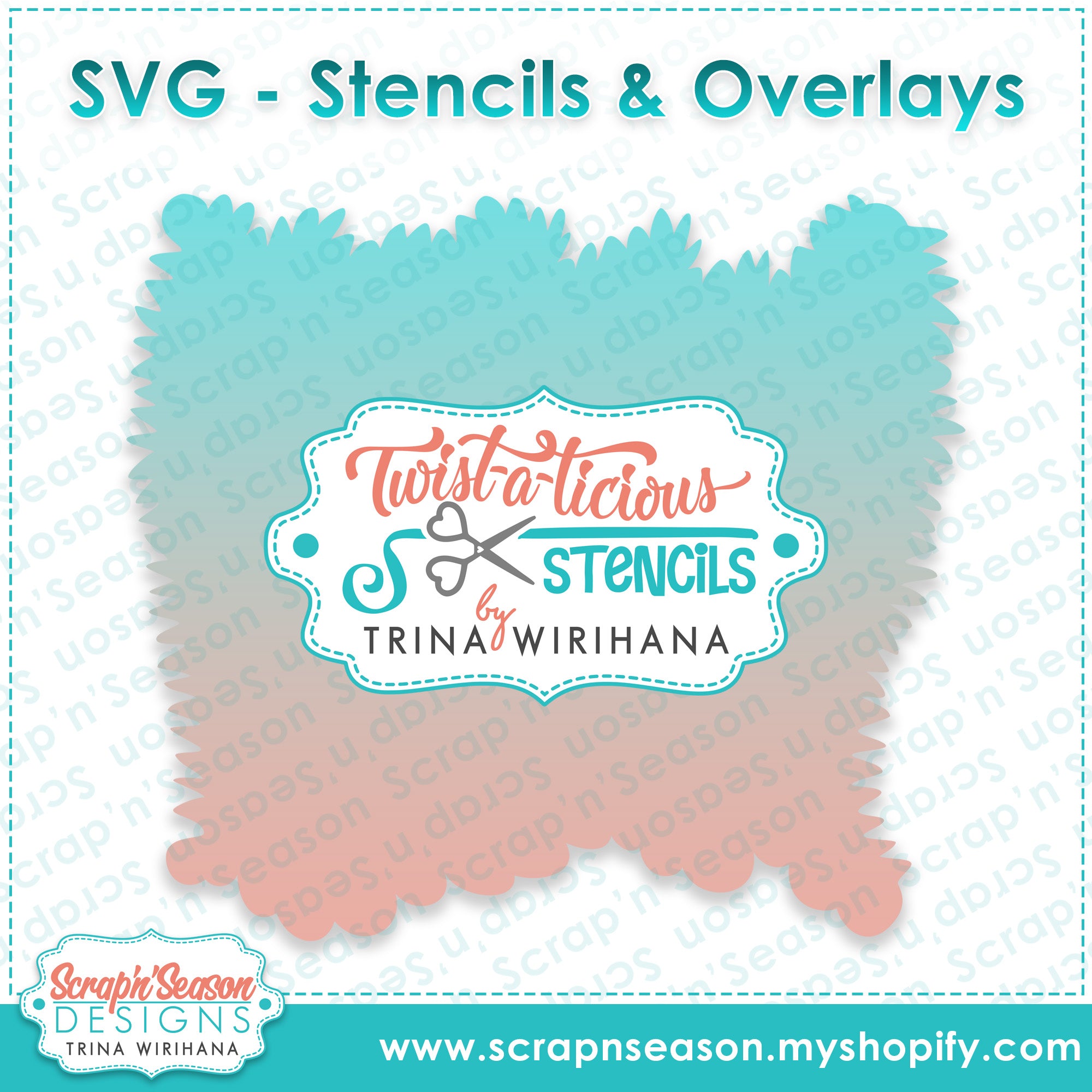 Twist-a-licious Stencil - Grass 3