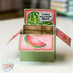 Print, Cut, and Colour - Watermelon Crate