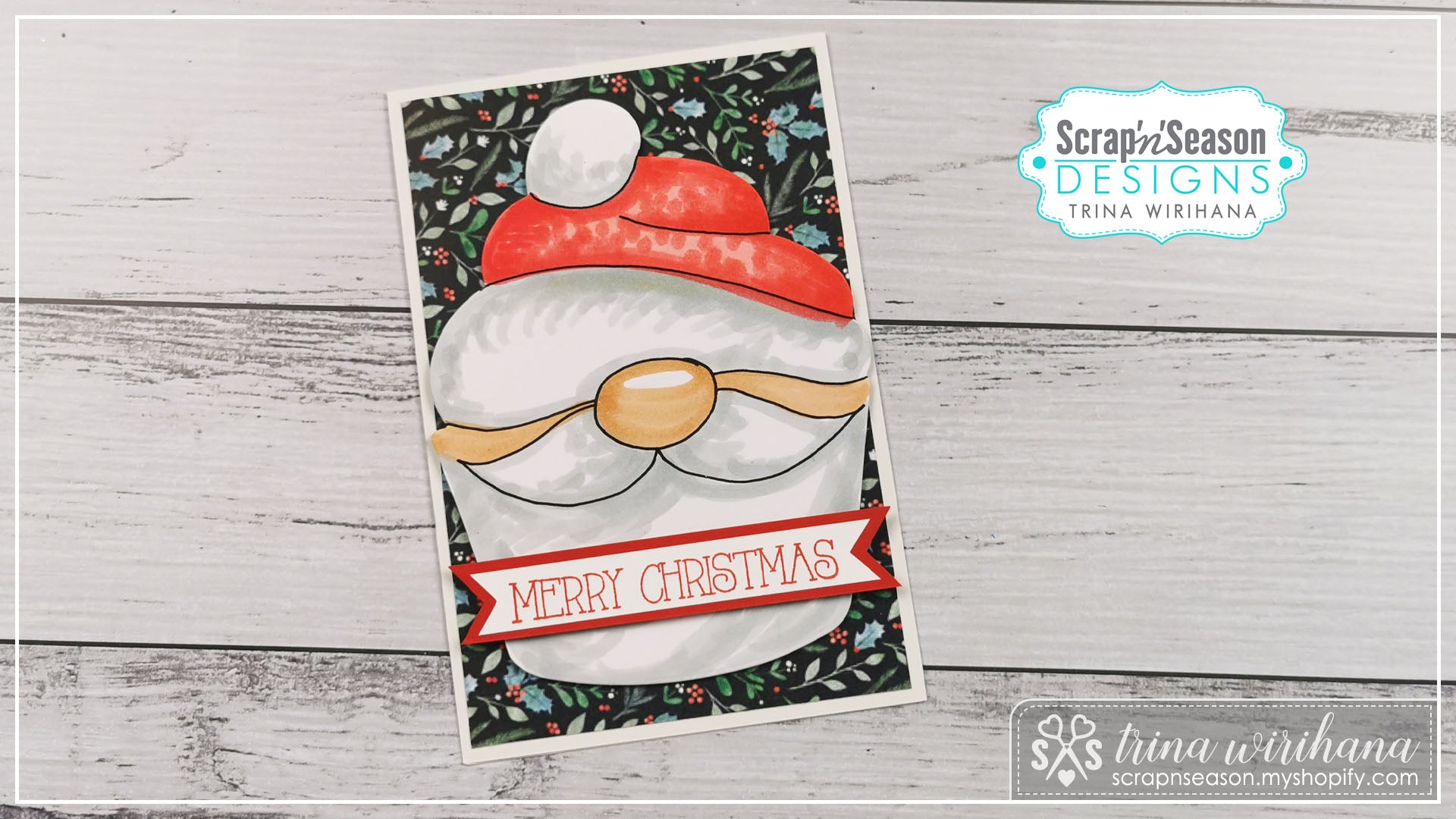 Maker Class Guide - Santa Cupcake Card