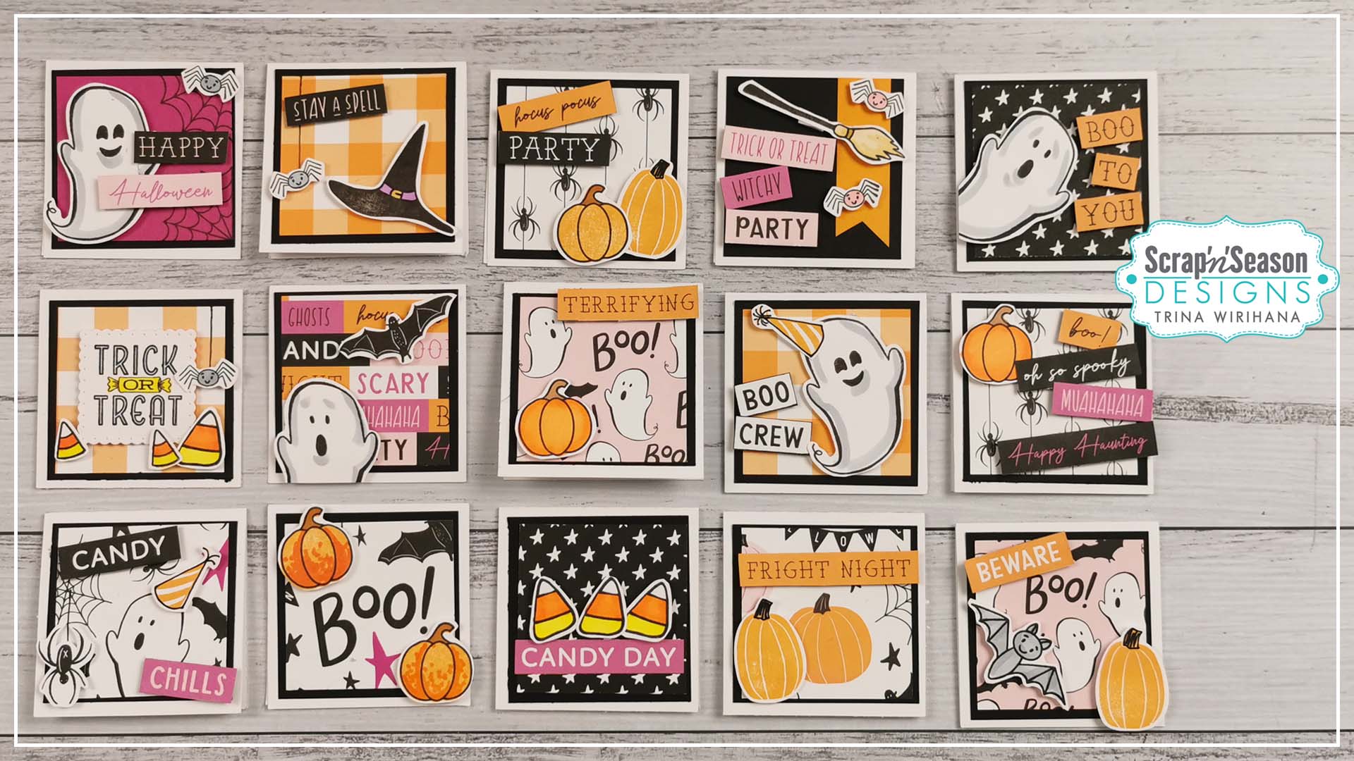 Maker Class - Boo Crew Mini Cards - Part 2