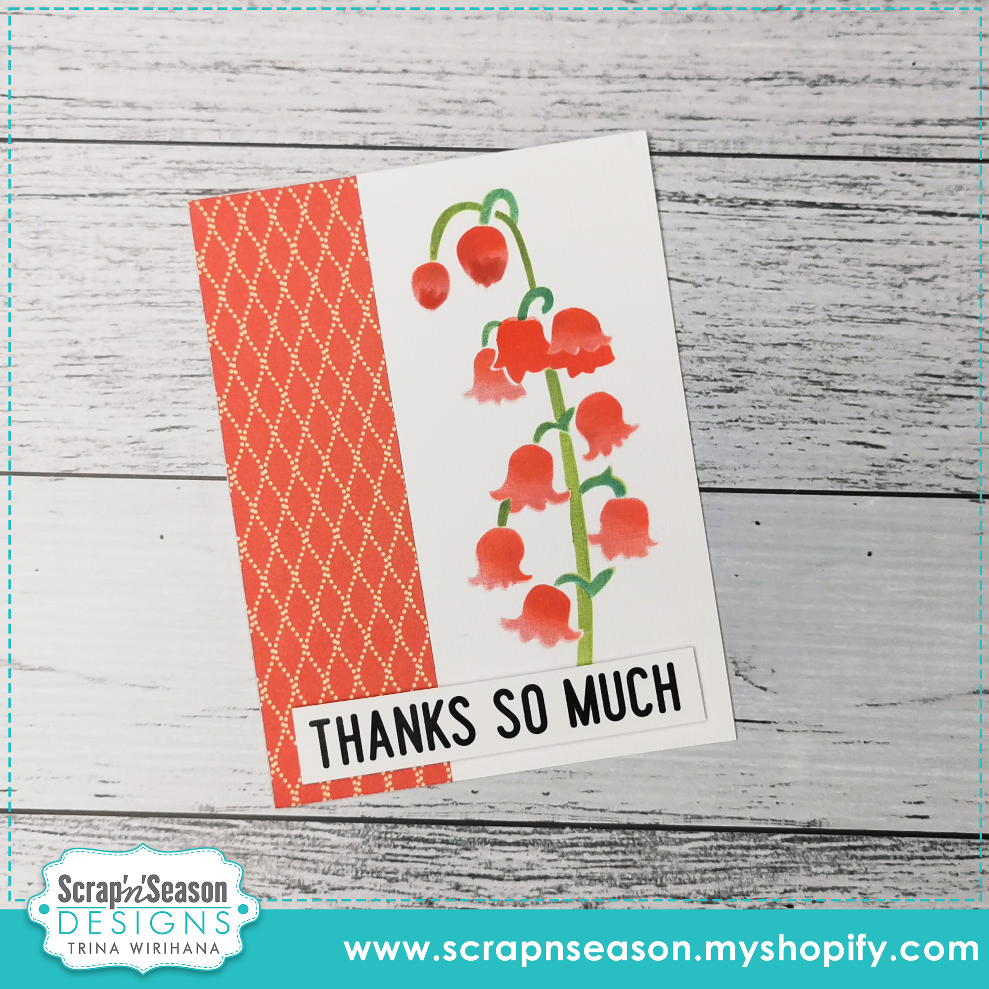 Digital Download - Layered Stencils - Lily of the Valley