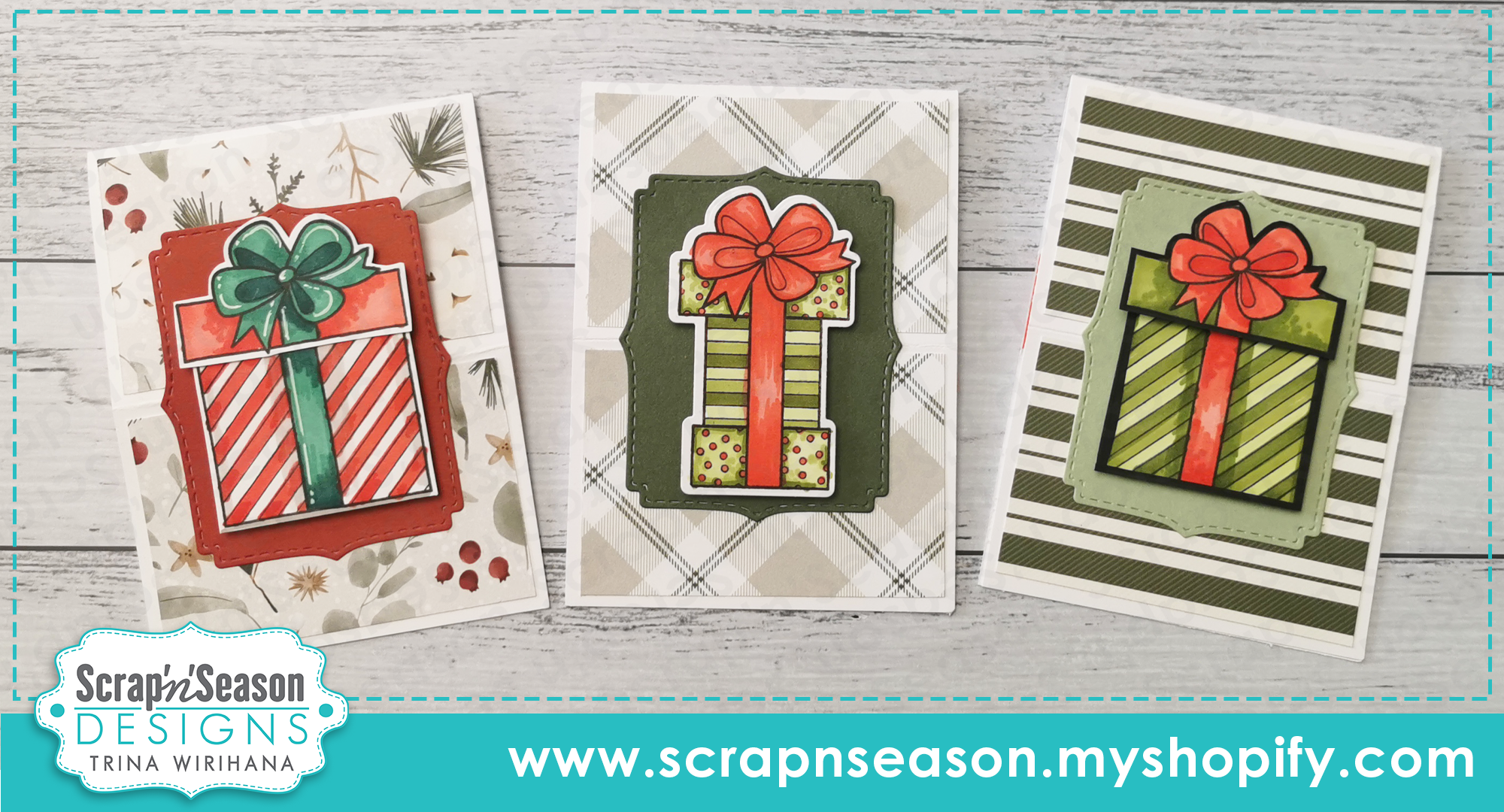 DL - Fancy Fold 119 - Christmas Easel Card