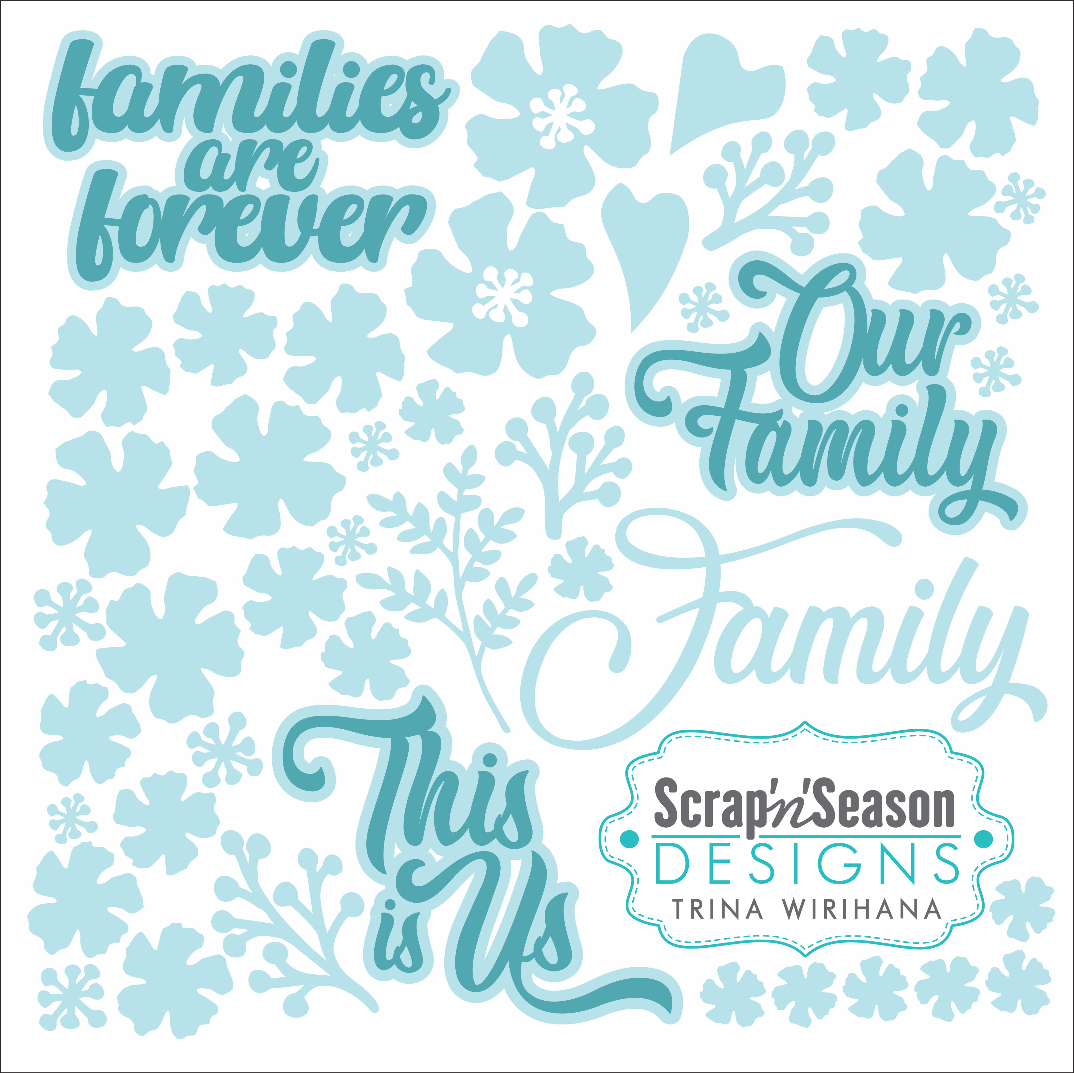 Digital Download - SVG Mini Collection - 20 Page Album Titles