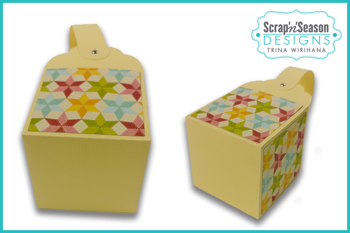 Digital Download - SVG - 3D Box - Easter Basket 1