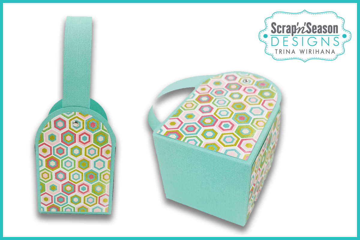 Digital Download - SVG - 3D Box - Easter Basket 4