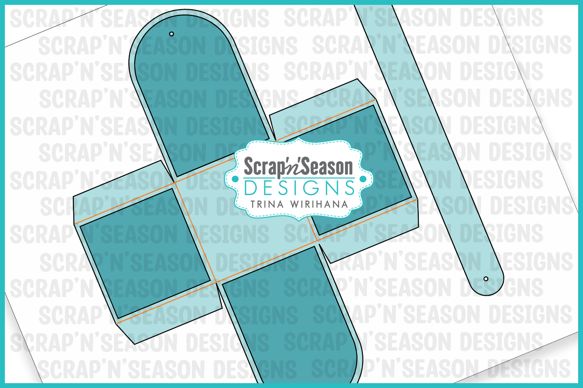 Digital Download - SVG - 3D Box - Easter Basket 4