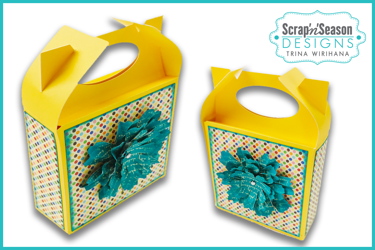 Digital Download - SVG - 3D Box - Elaine