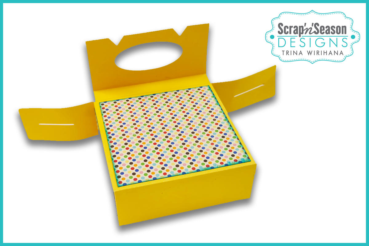 Digital Download - SVG - 3D Box - Elaine