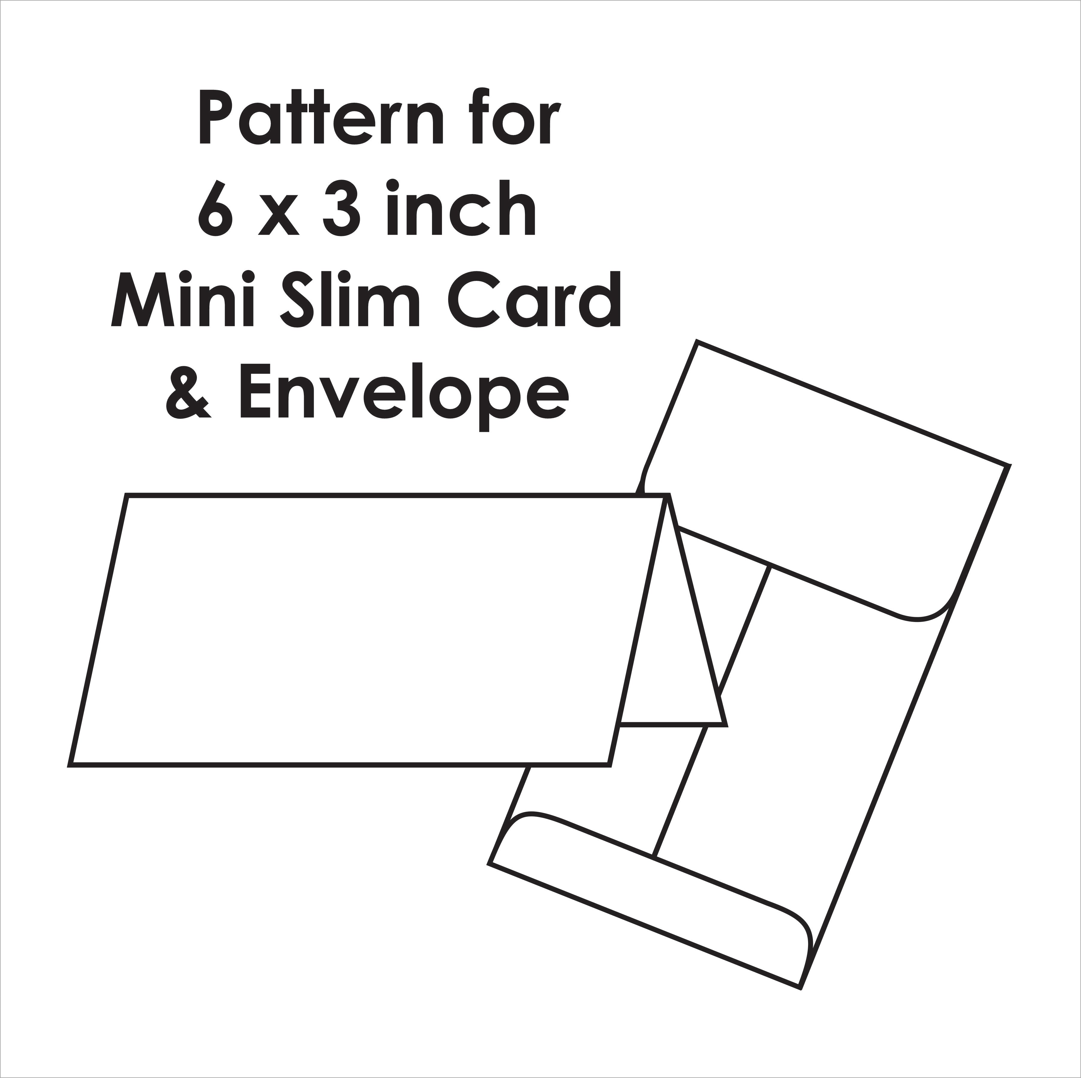 Card 6 - Mini Slim 6 x 3 Card