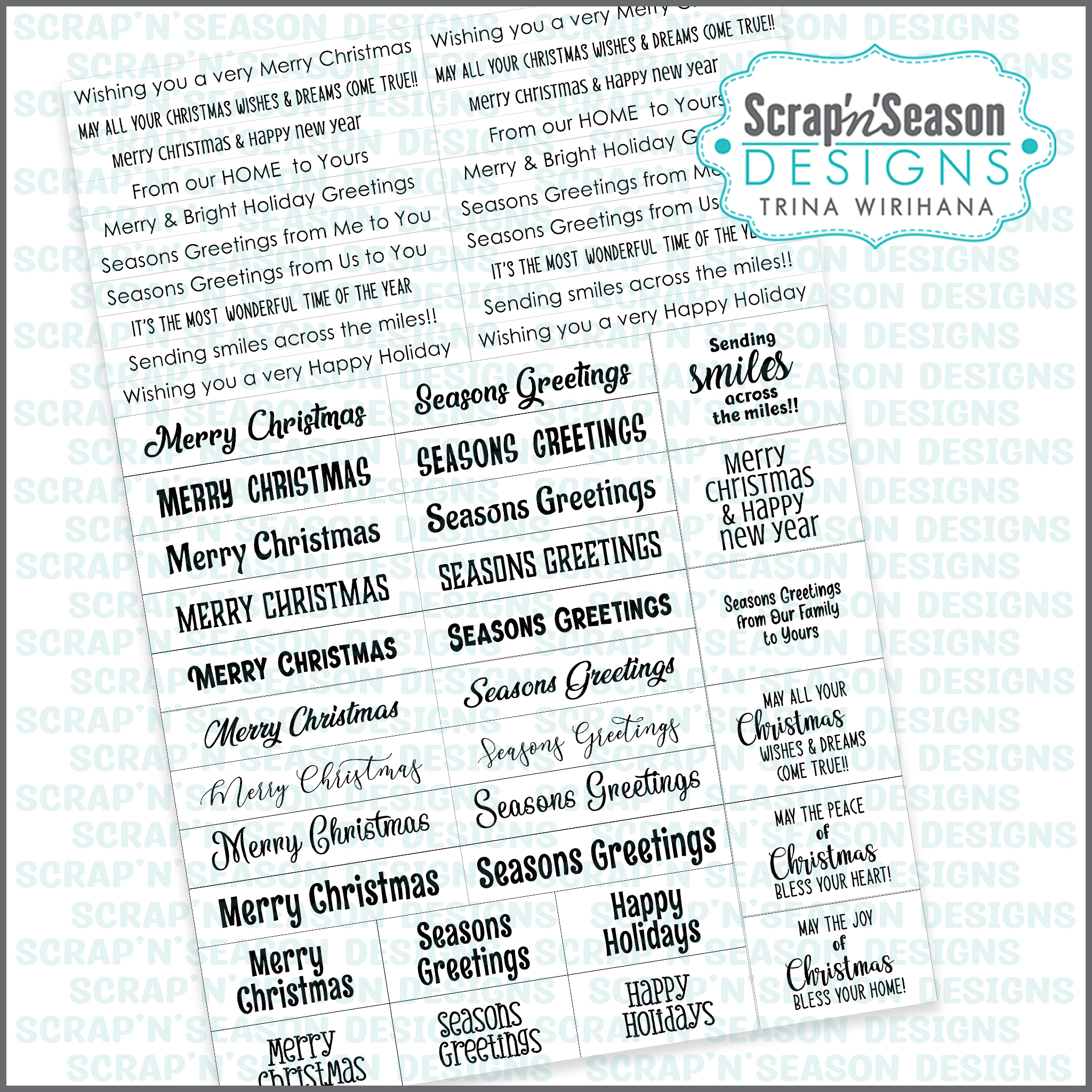 Card Greetings - Christmas