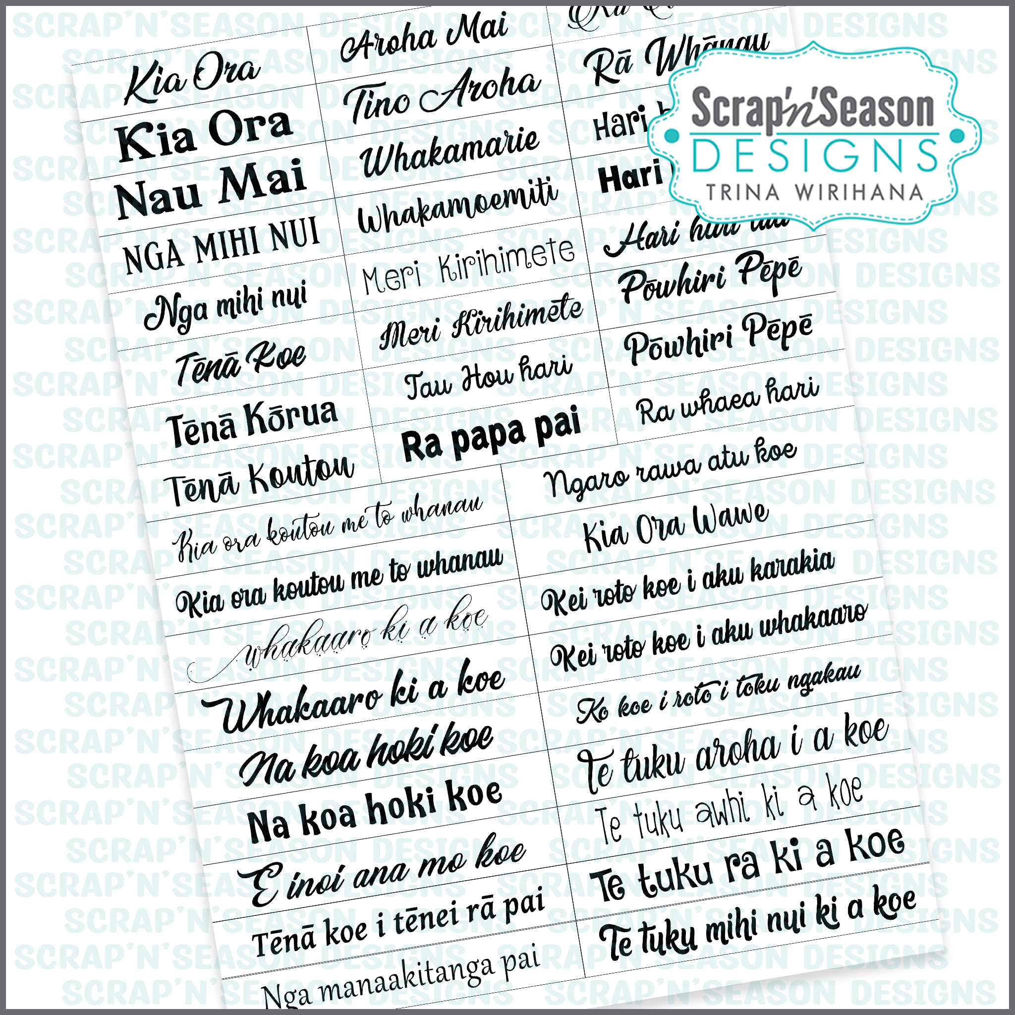 Card Greetings - Te Reo Māori 1