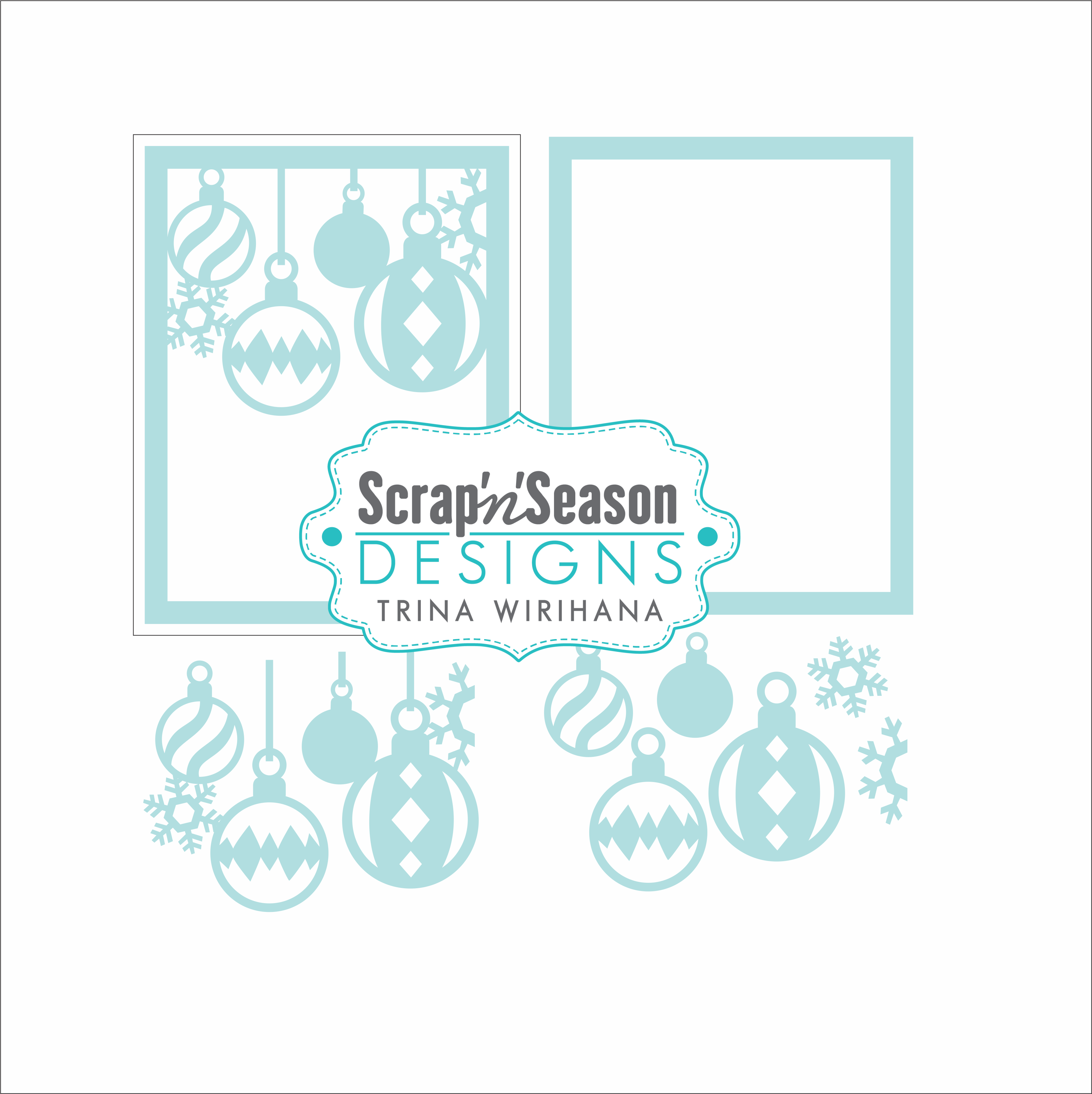 Digital Download - Christmas Baubles 1