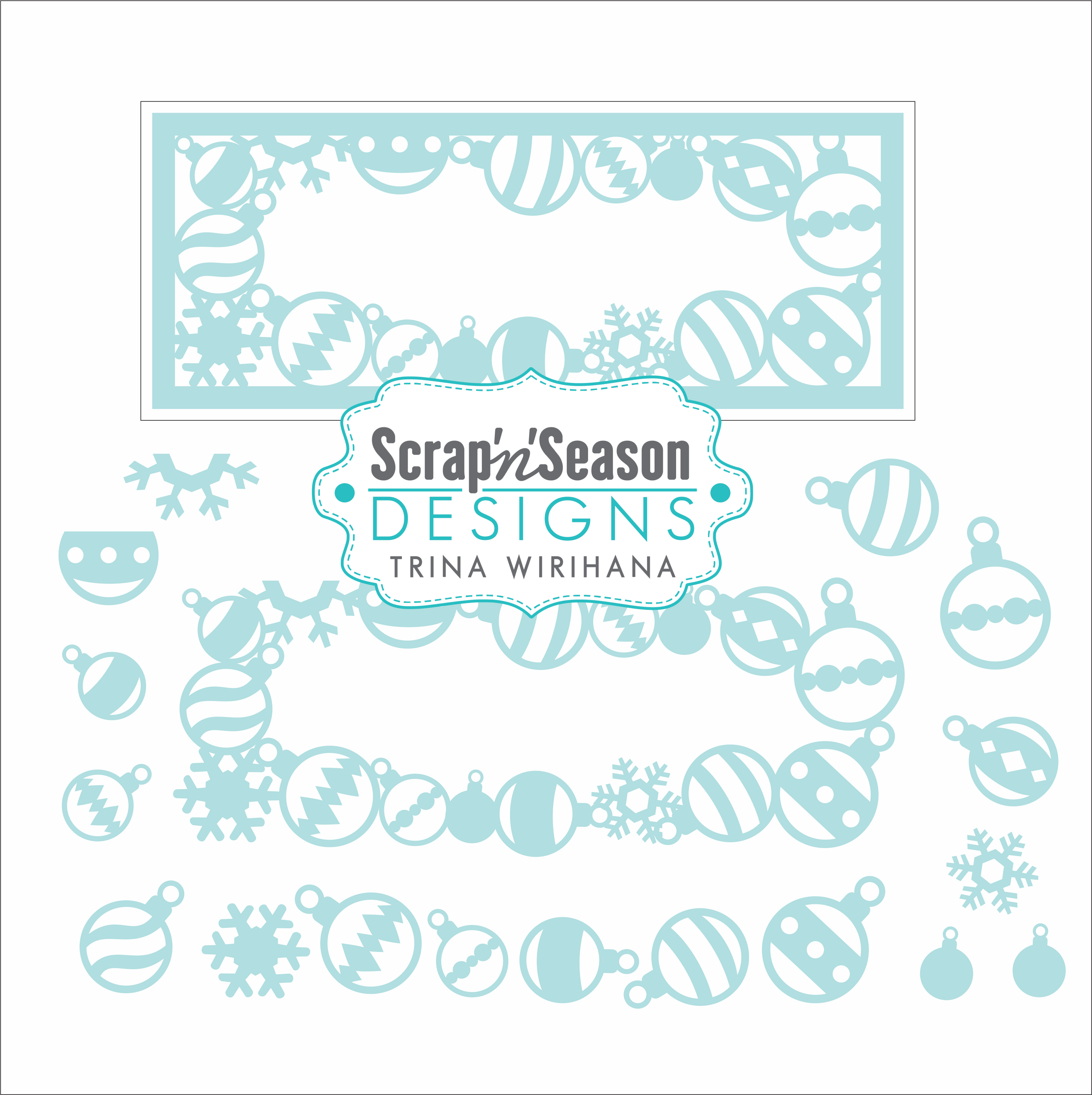 Digital Download - Christmas Baubles 4