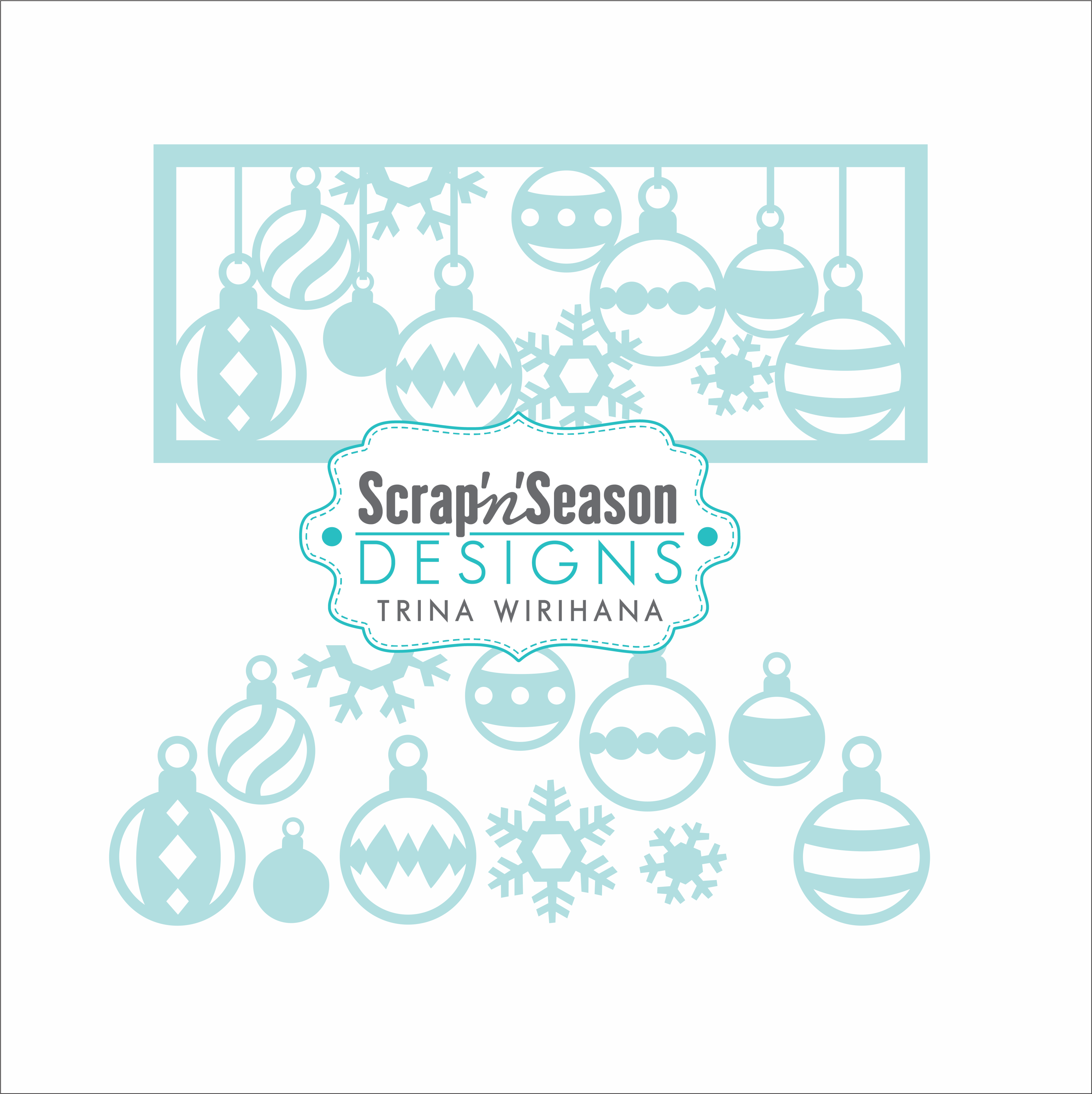 Digital Download - Christmas Baubles 5