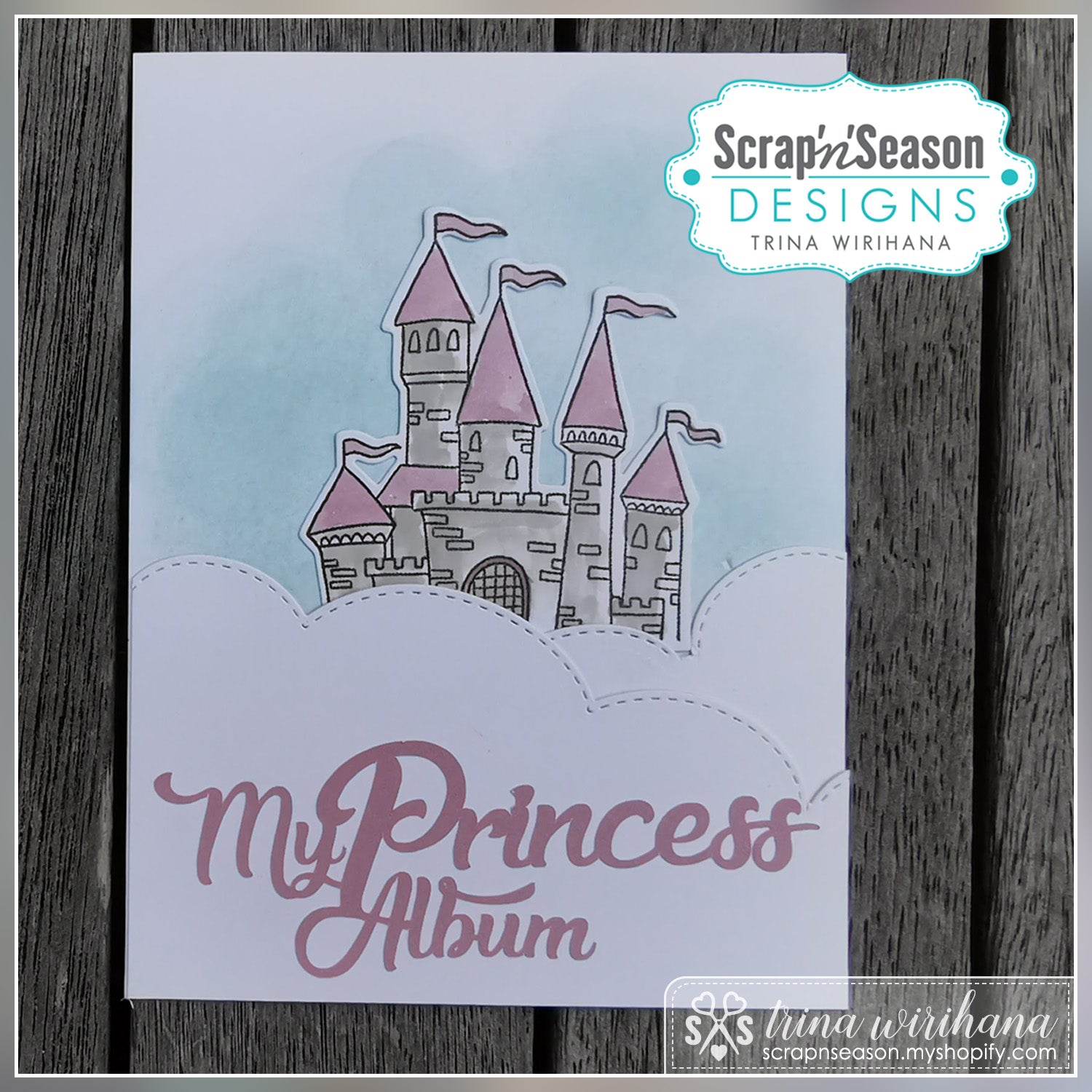 Digital Download - SVG - Princess 6 x 8 Mini Album Titles