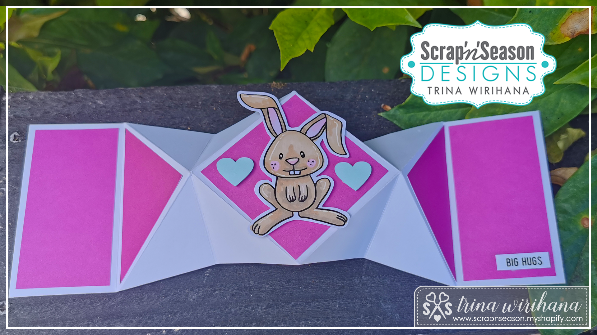 DL - Fancy Fold 28 - Diamond Fold Card