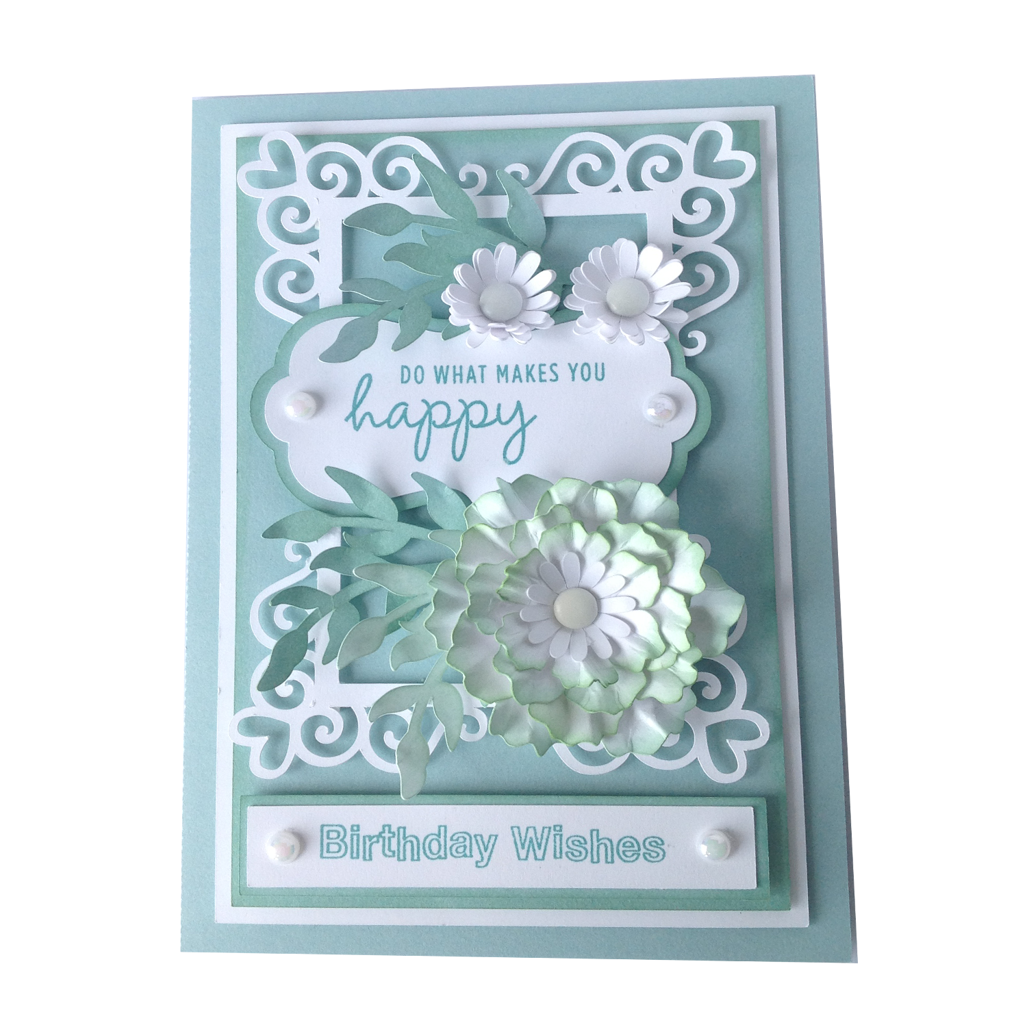 DL - Fancy Heart Frame Card