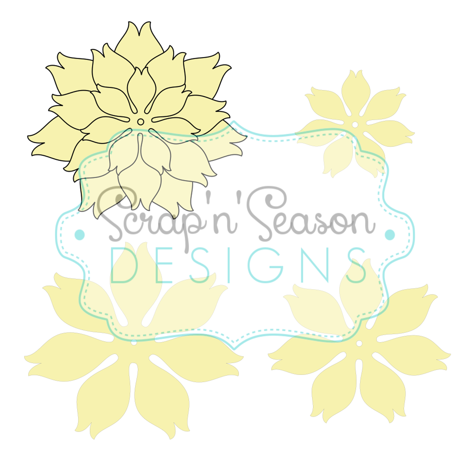 Digital Download - SVG - Flower A