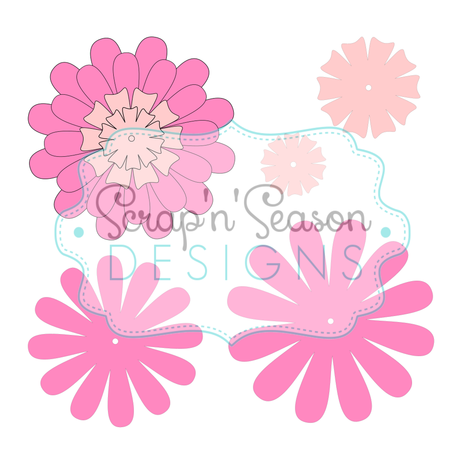 Digital Download - SVG - Flower G