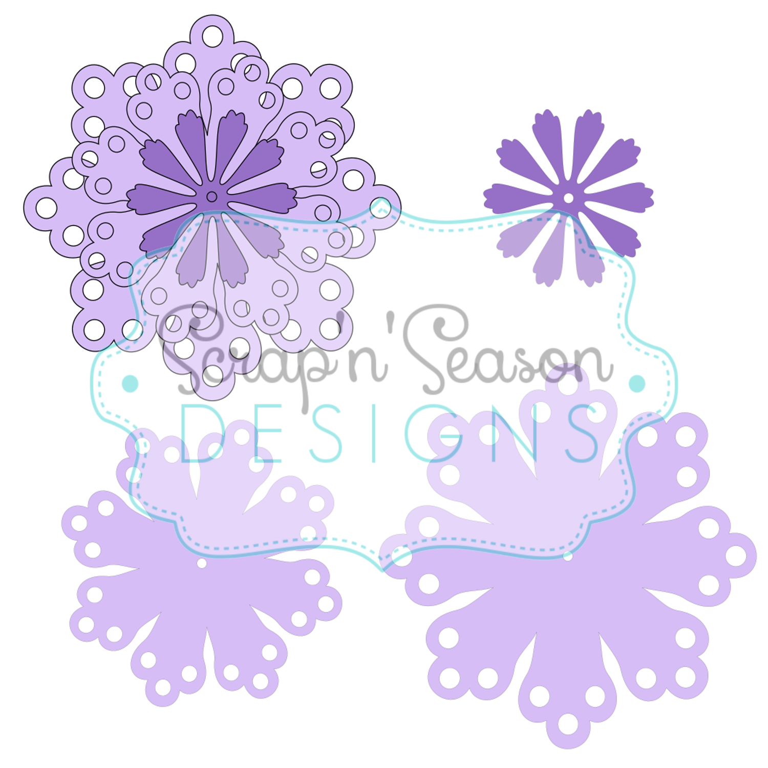 Digital Download - SVG - Flower J