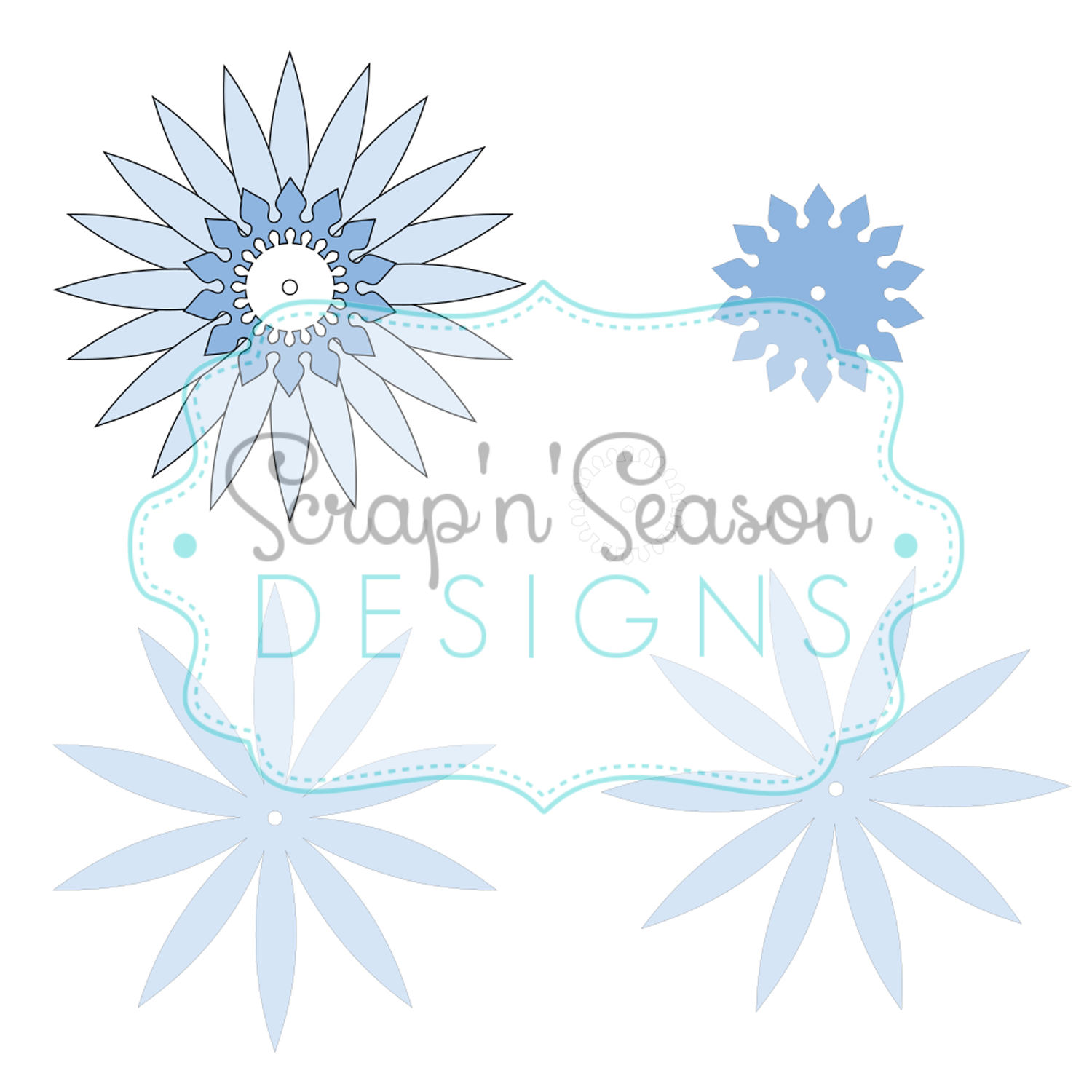 Digital Download - SVG - Flower L