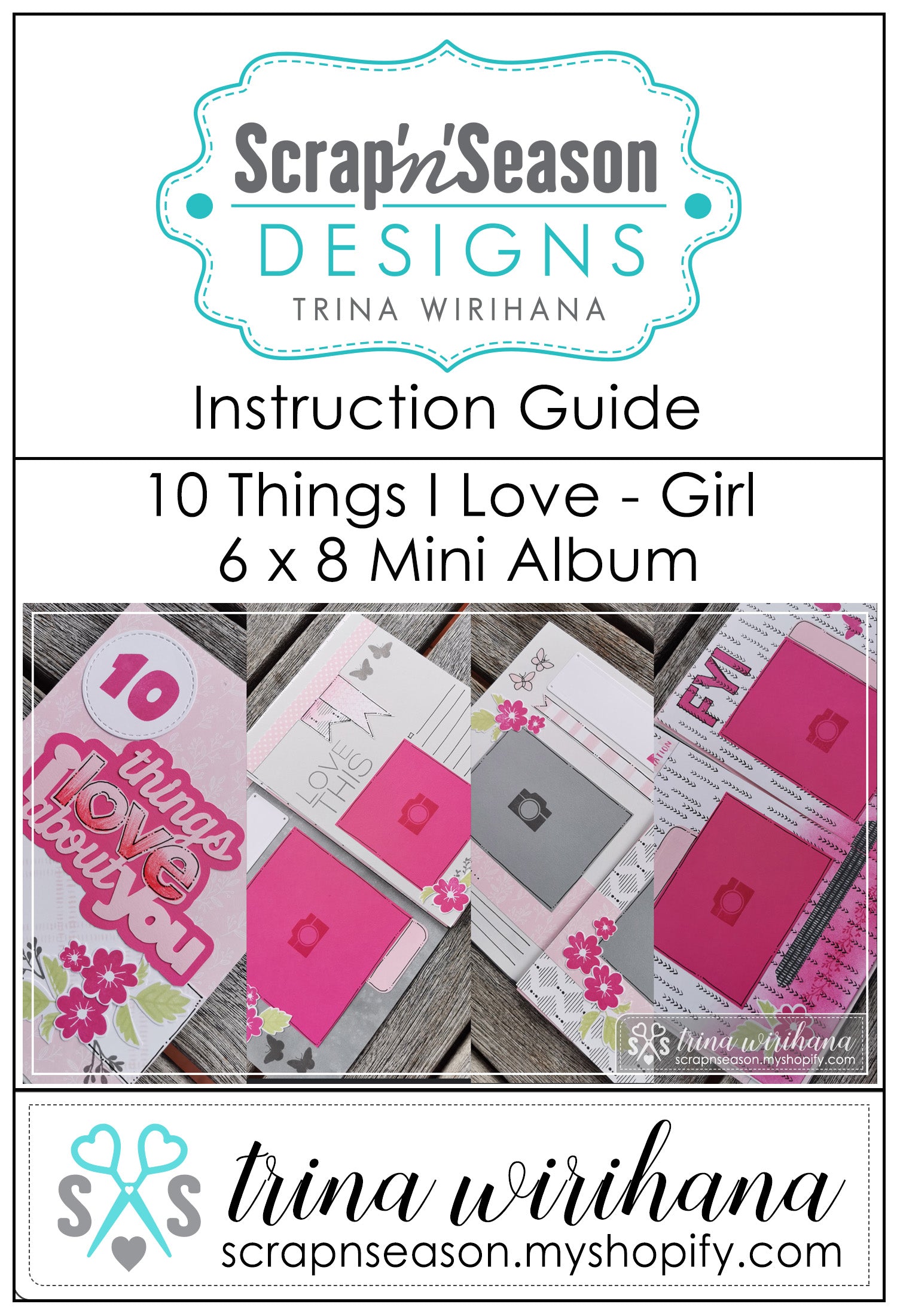 Digital Download - Instruction Guide - 10 Things I Love (Girl)