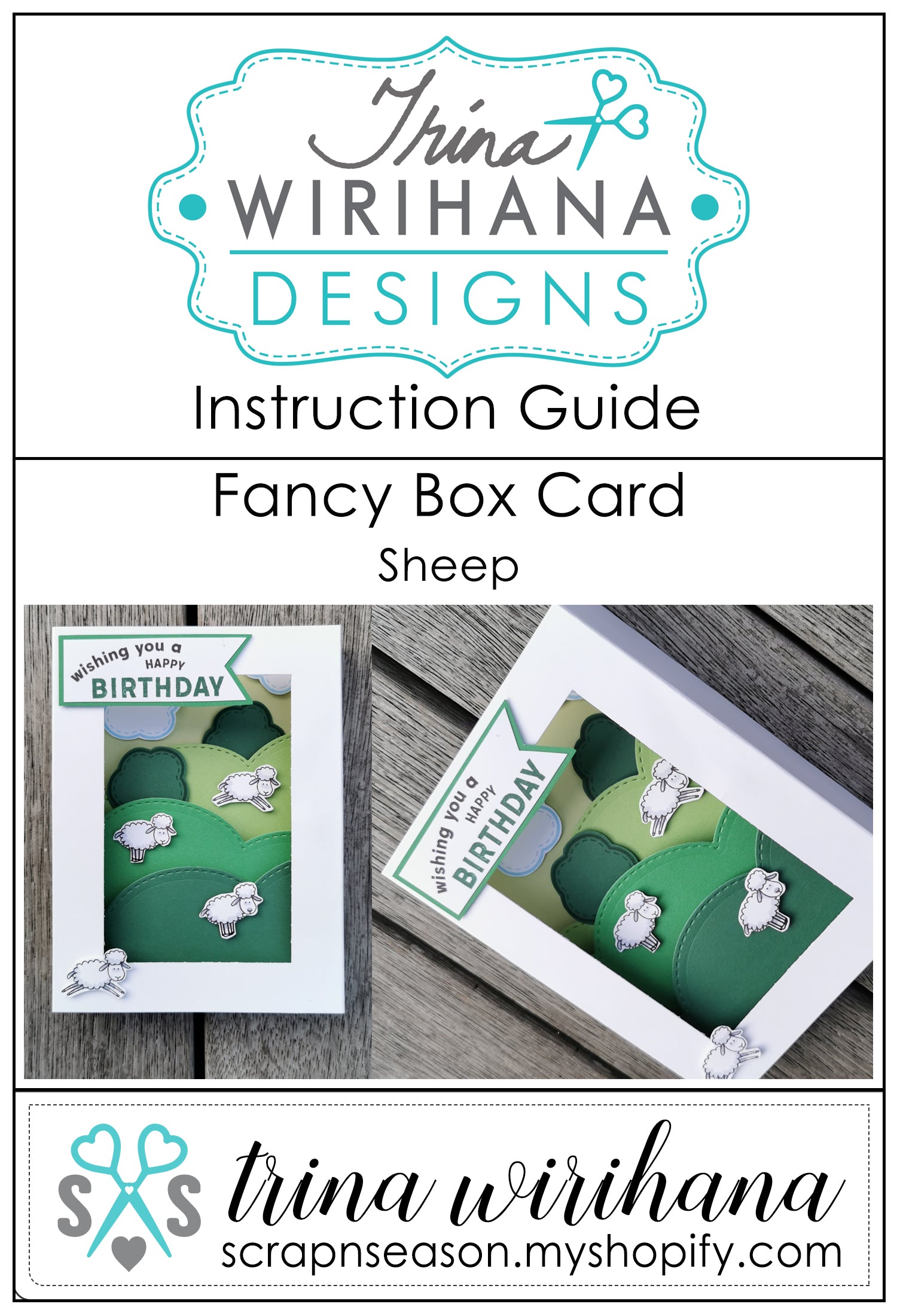 DL - Instruction Guide - Fancy Box Card (Sheep)